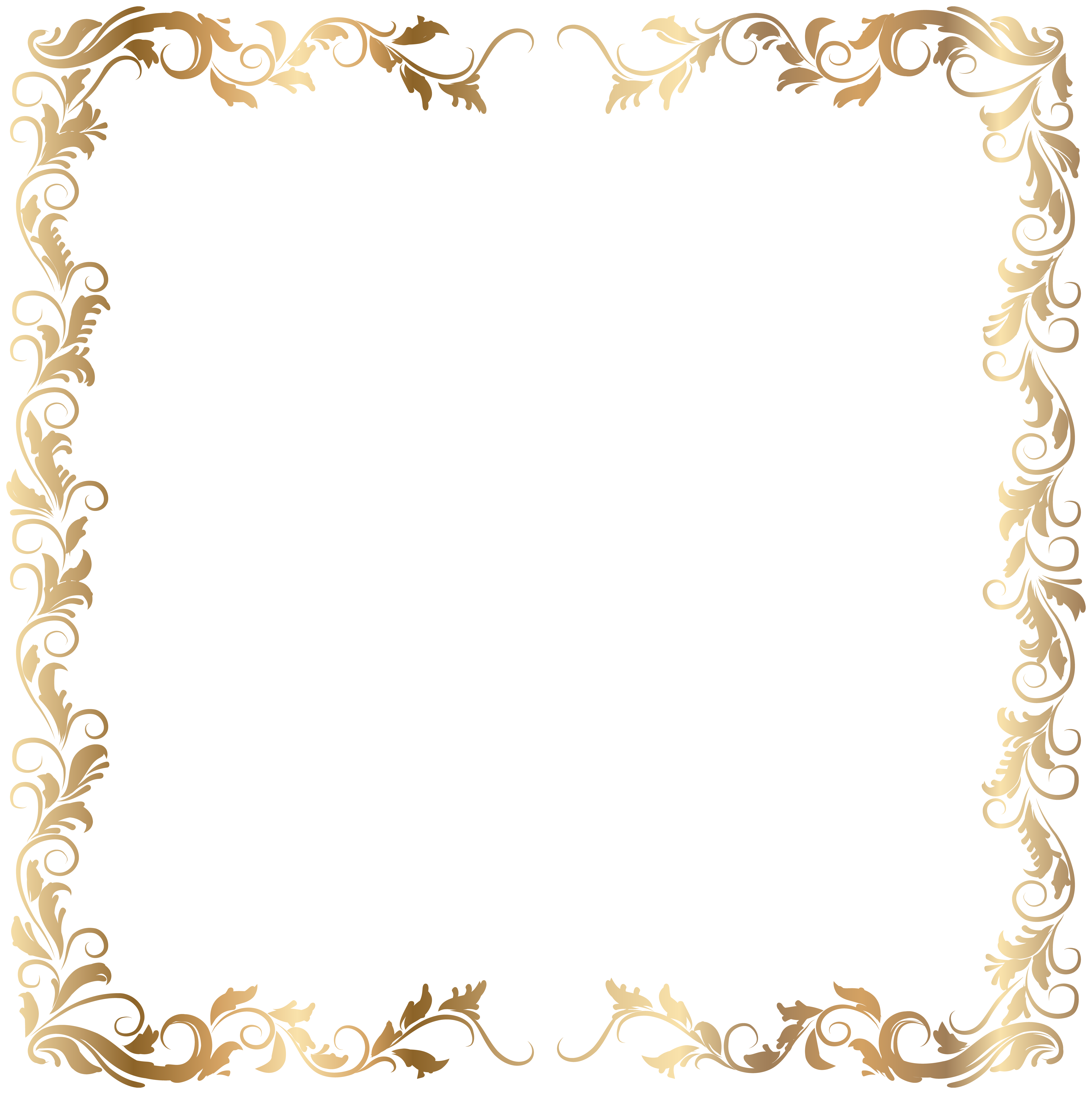 border deco frame gold transparent png image gallery fabric stars for christmas