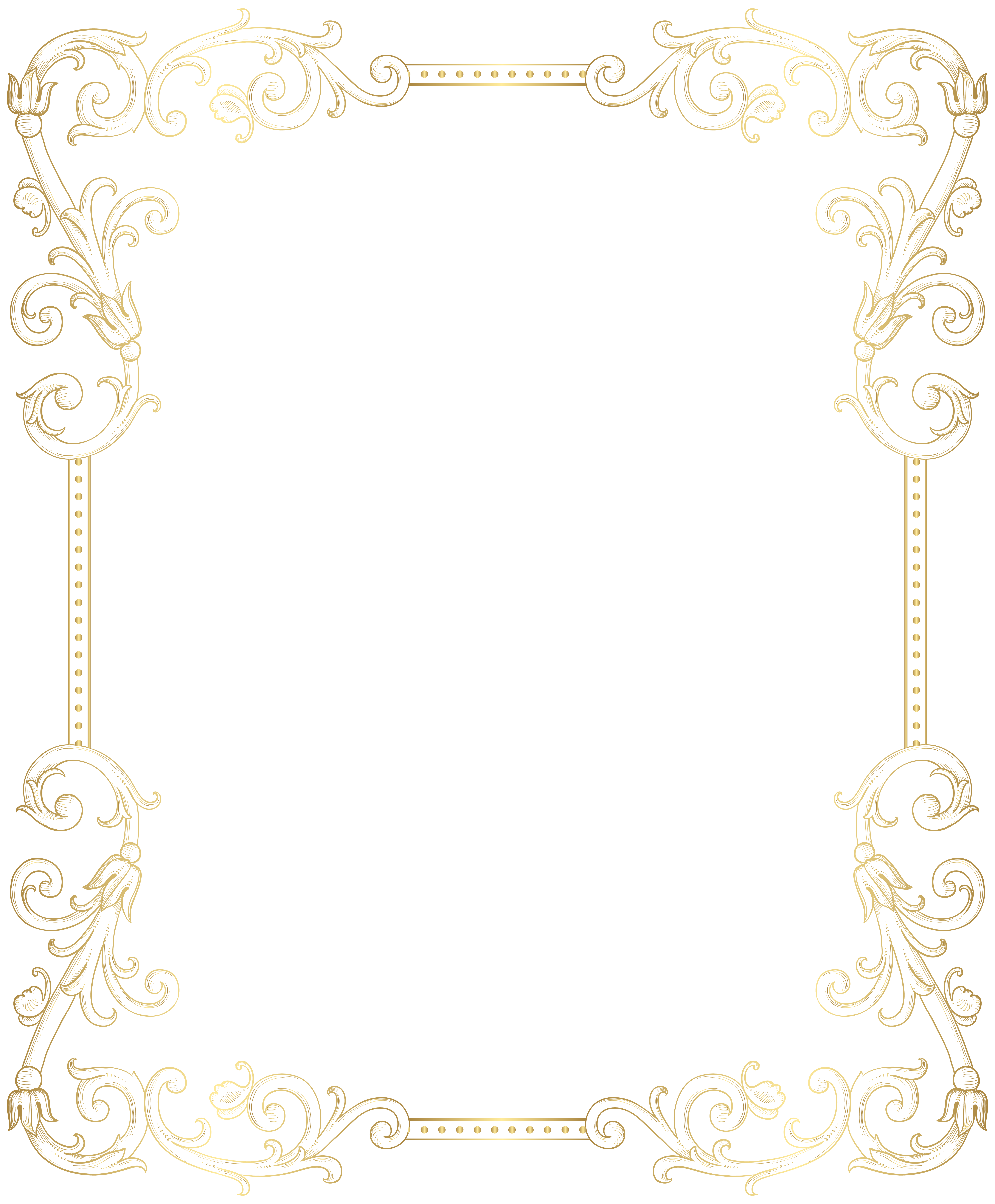 Border Frame PNG Clip Art Image | Gallery Yopriceville - High-Quality ...