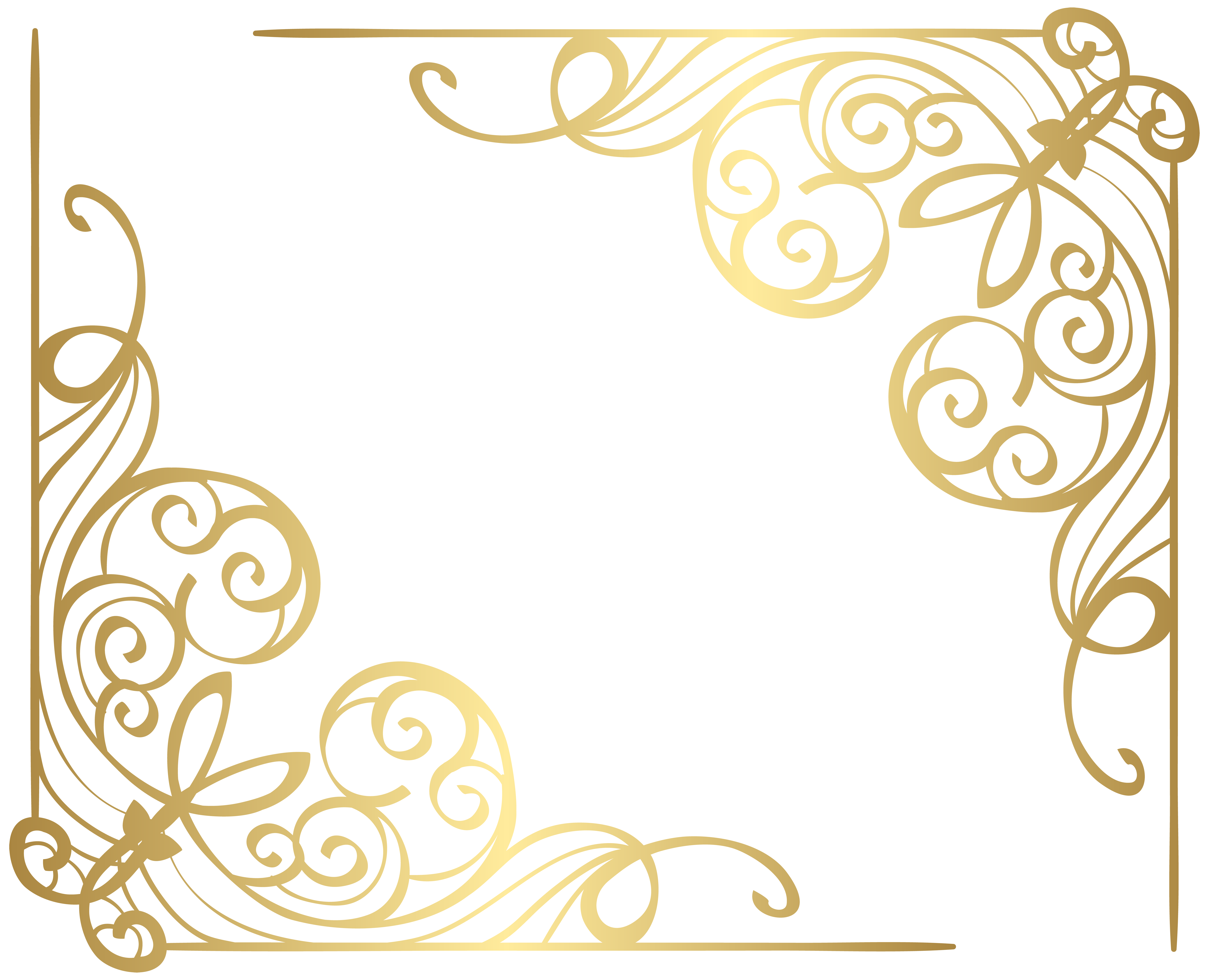 23+ Corner Transparent Background Gold Border Png Pics
