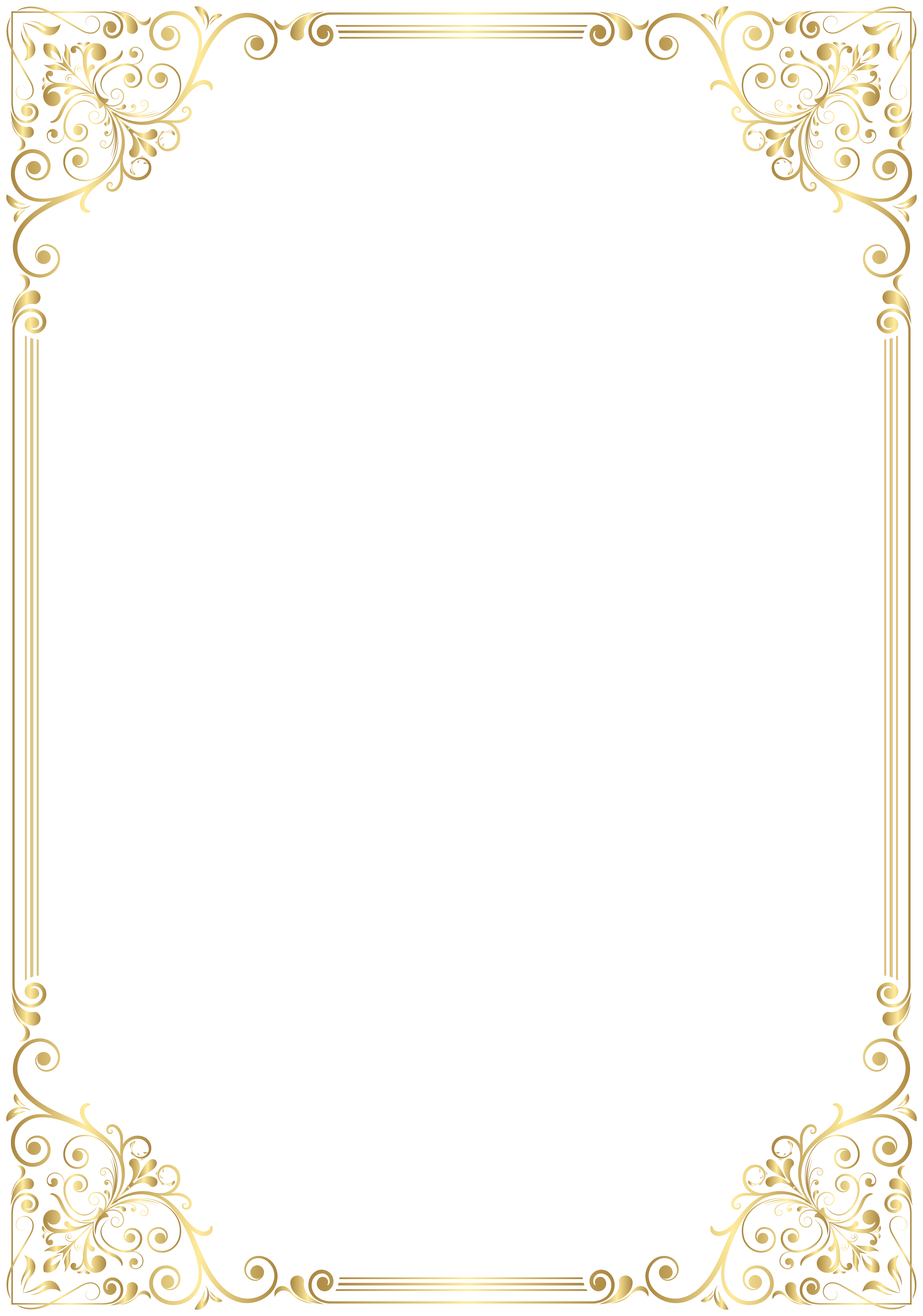 Deco Frame Border Golden Png Clip Art Image Gallery Deco Frame Border Golden Png Clip Art Image Gallery