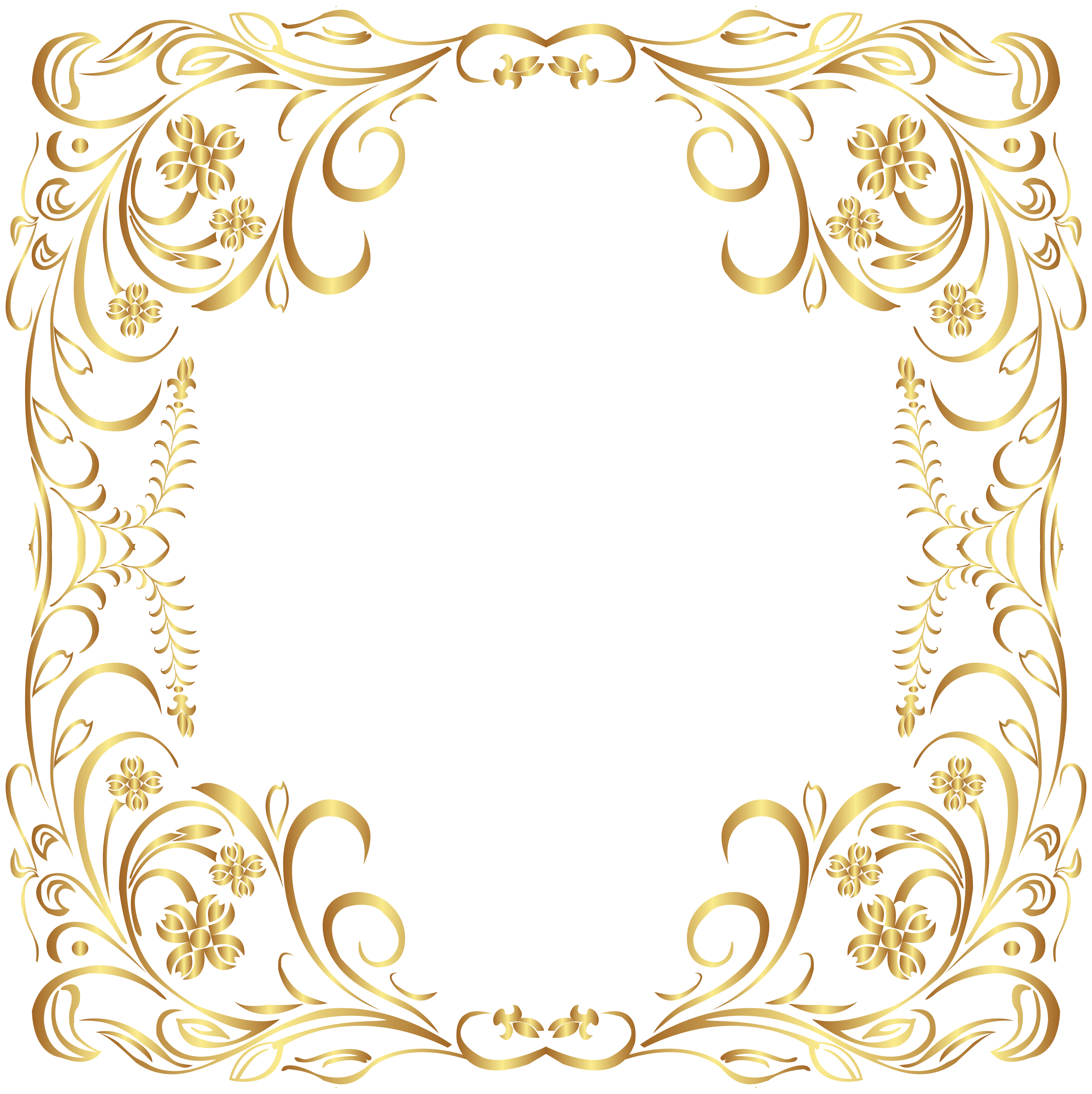 gold borders clip art