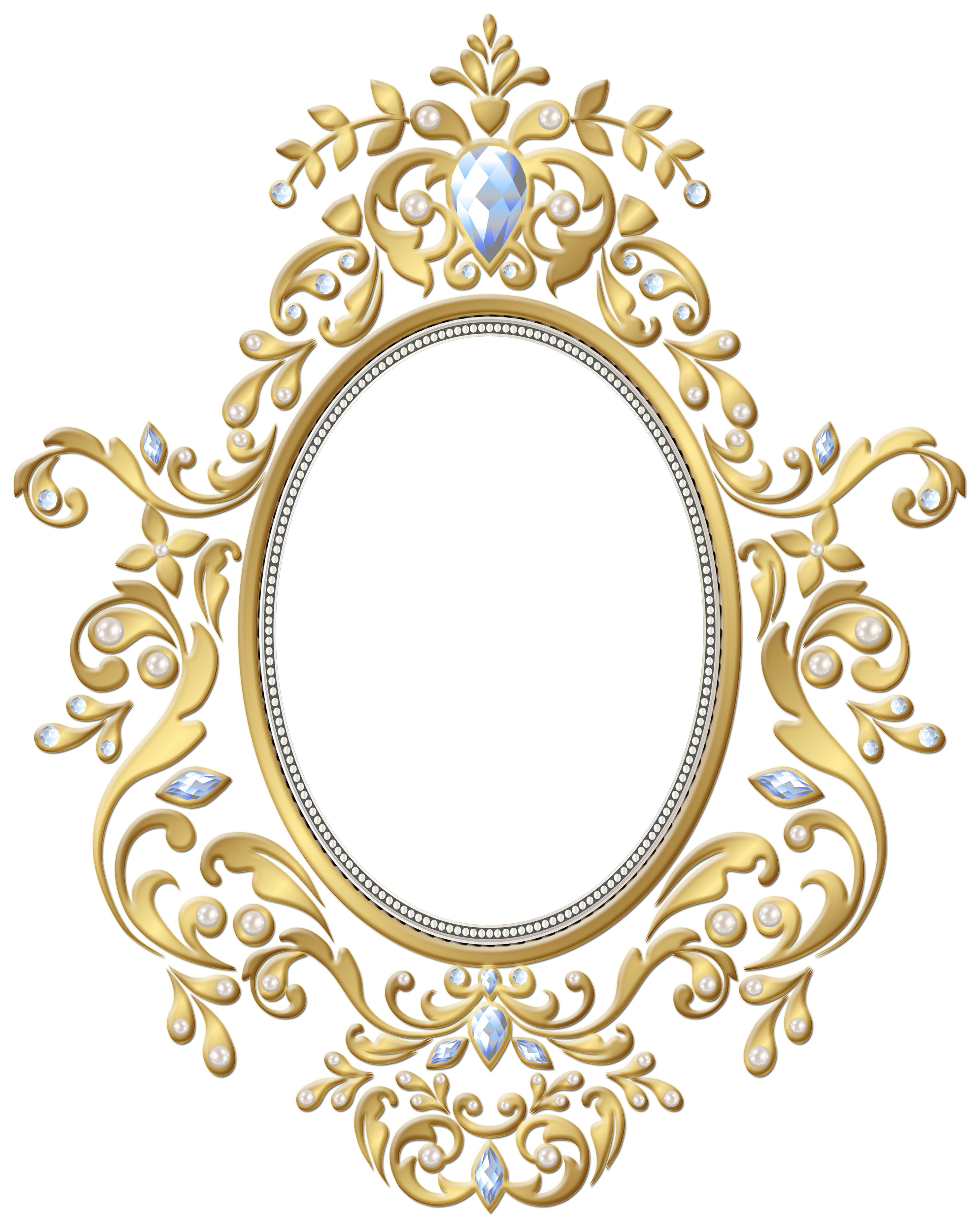 Decorative Gold Frame Transparent Clipart Gallery Yopriceville High Quality Images And Transparent Png Free Clipart