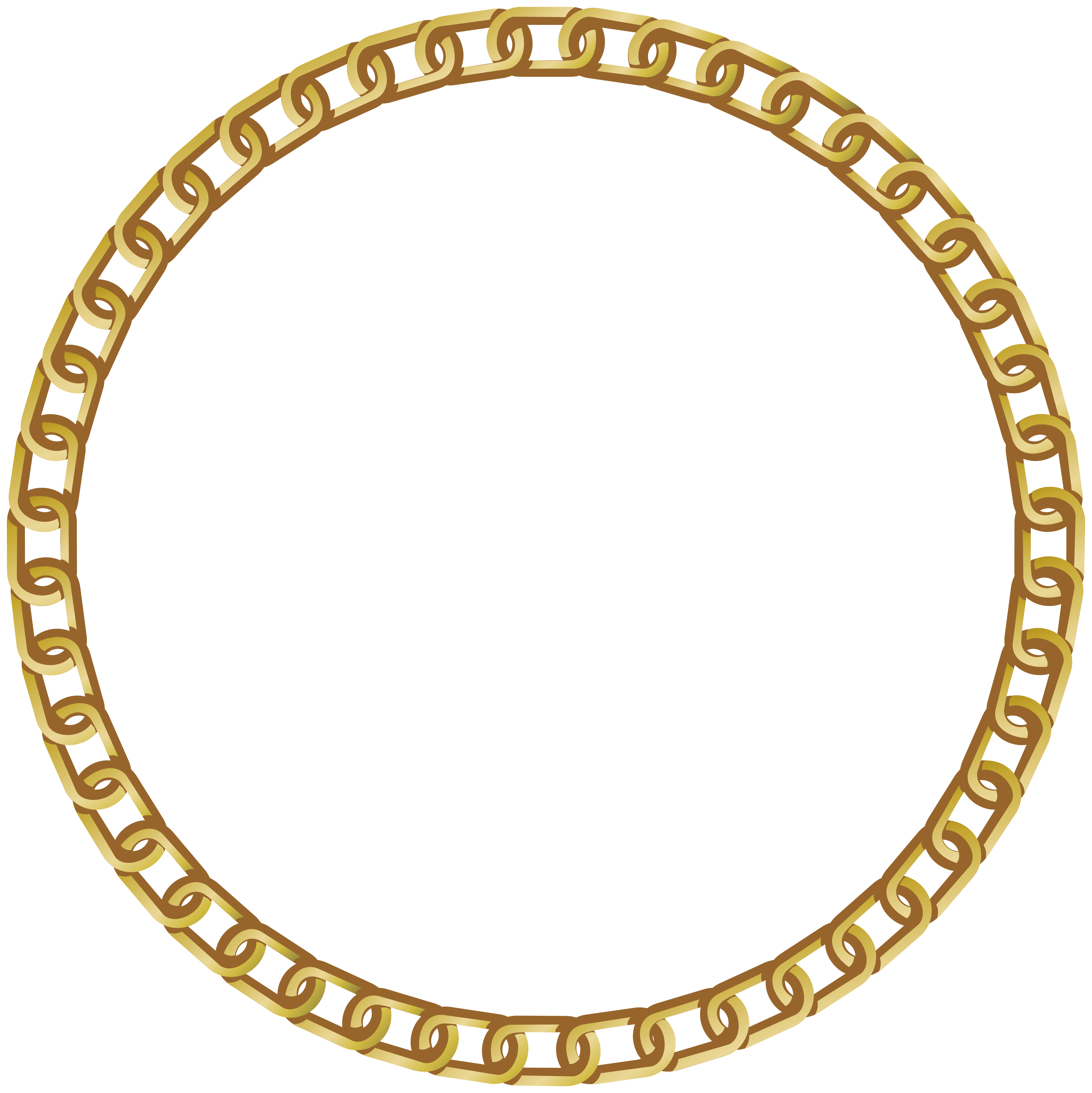 Frame Round Gold Transparent PNG Clip Art Image | Gallery