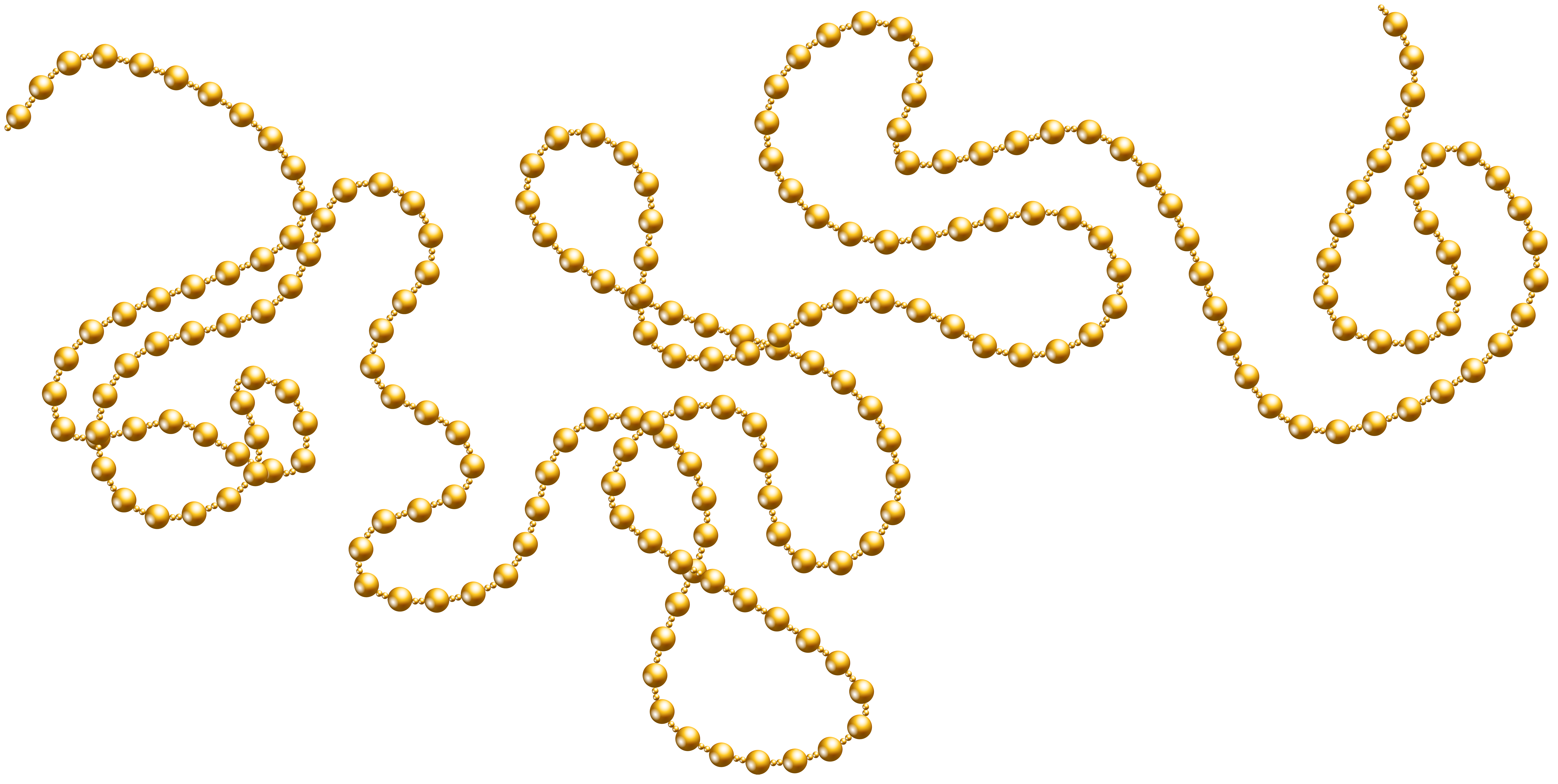 gold beads decoration transparent