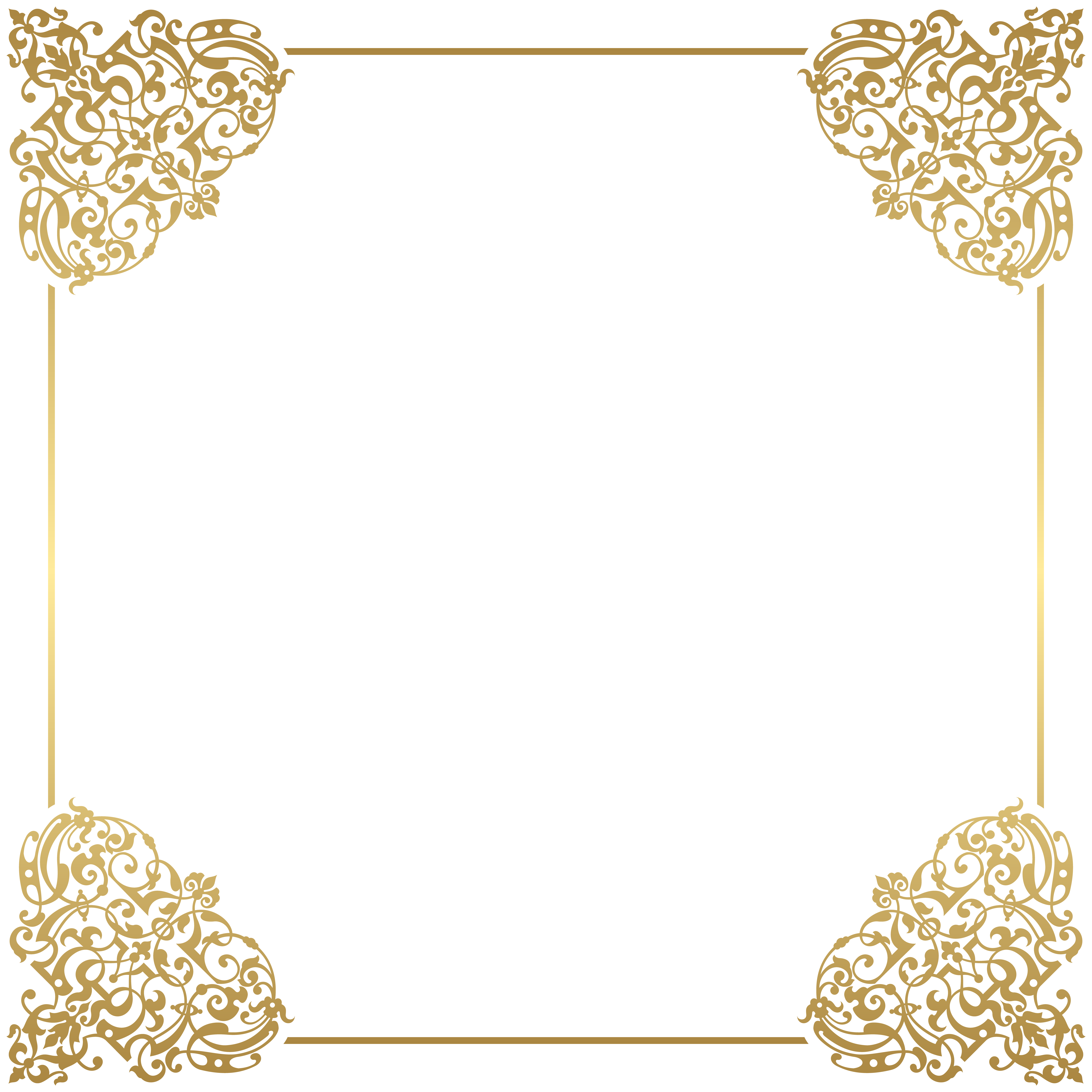 gold border frame deco png clip art gallery yopriceville christmas corner border