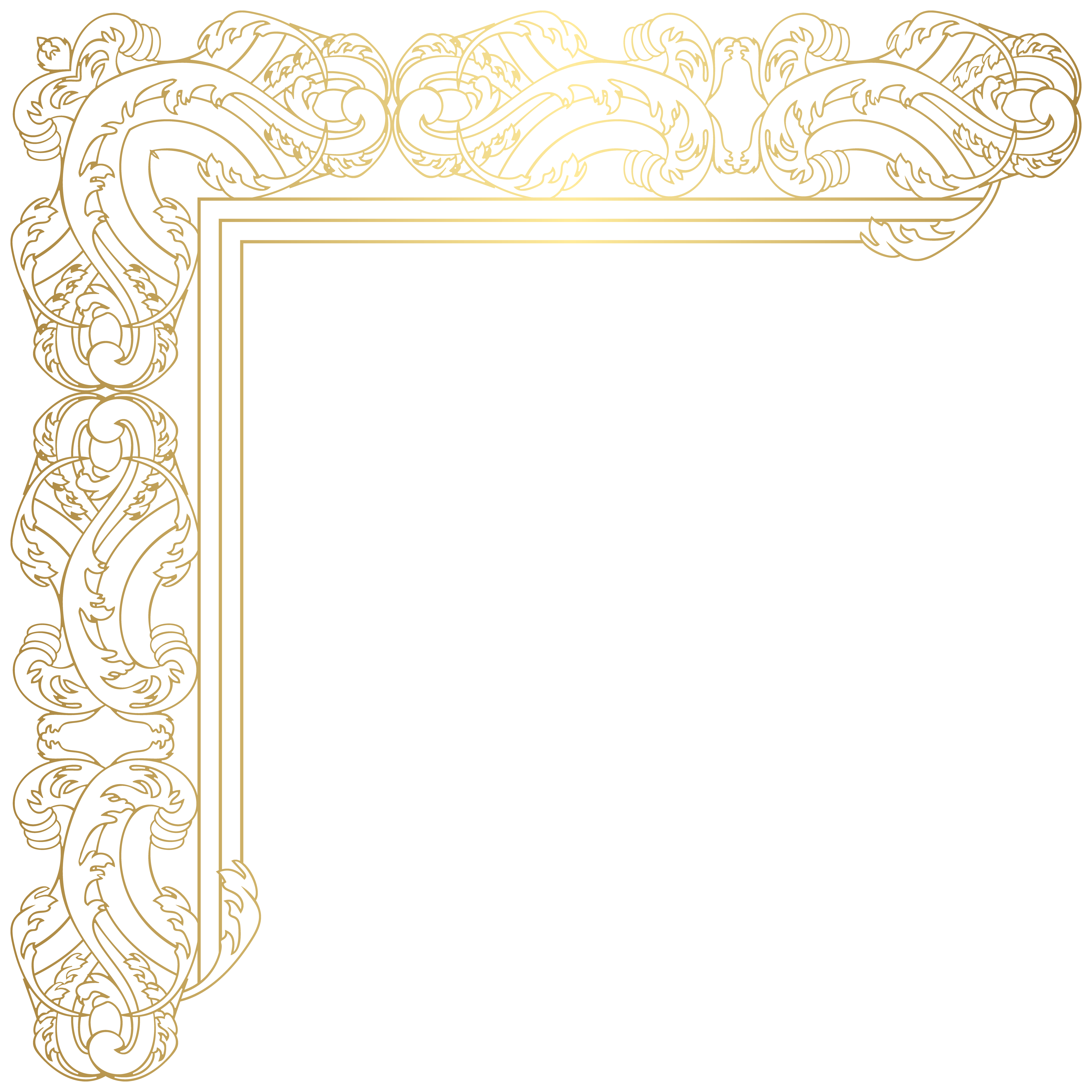 Gold Corner Transparent PNG Image | Gallery Yopriceville ...
