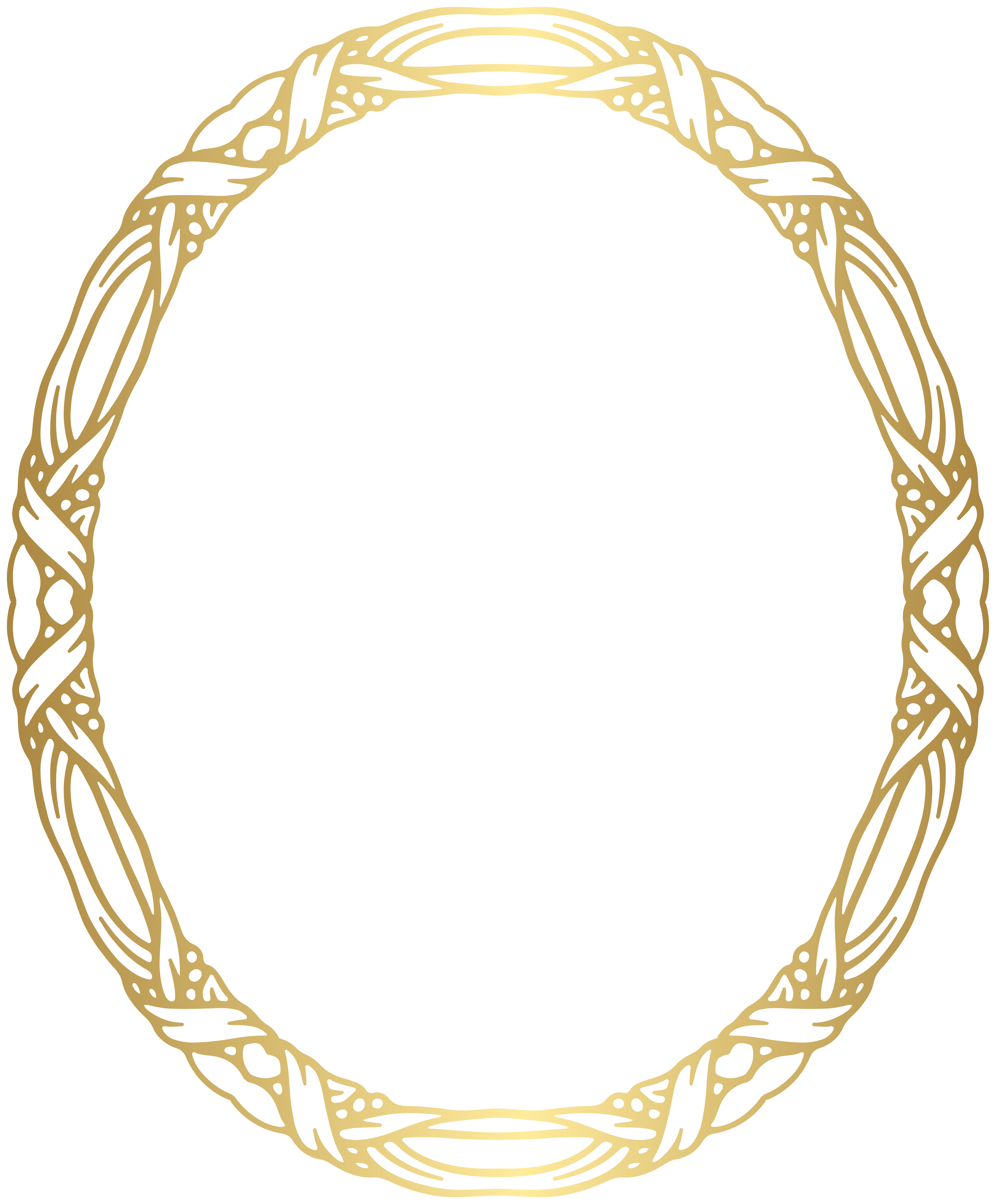 Gold Ornate Oval Frame PNG Clipart | Gallery Yopriceville - High