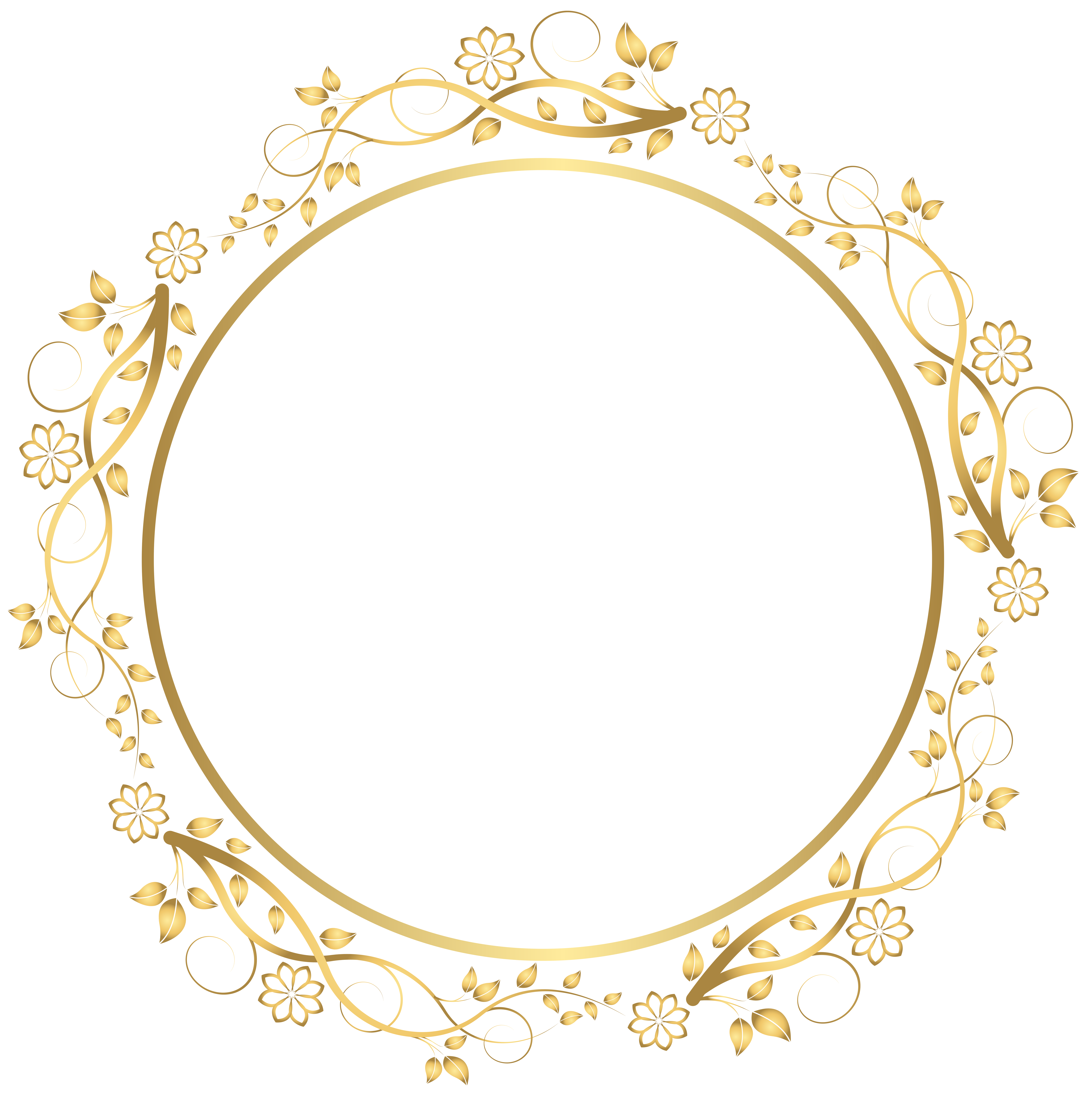 Gold Round Floral Border Transparent Png Clip Art Image Gallery Yopriceville High Quality Images And Transparent Png Free Clipart gallery yopriceville