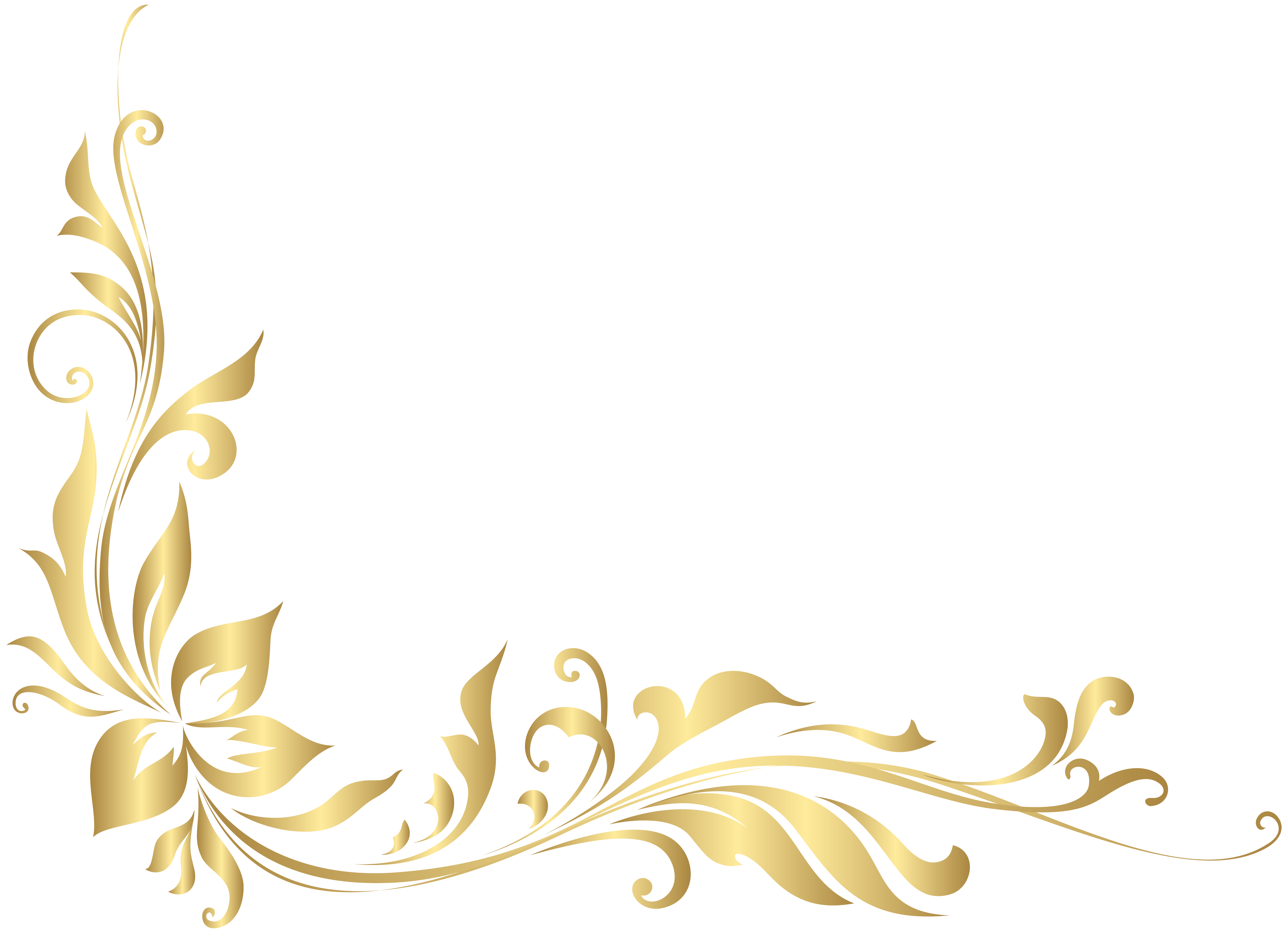 Golden Flower Png Graphic