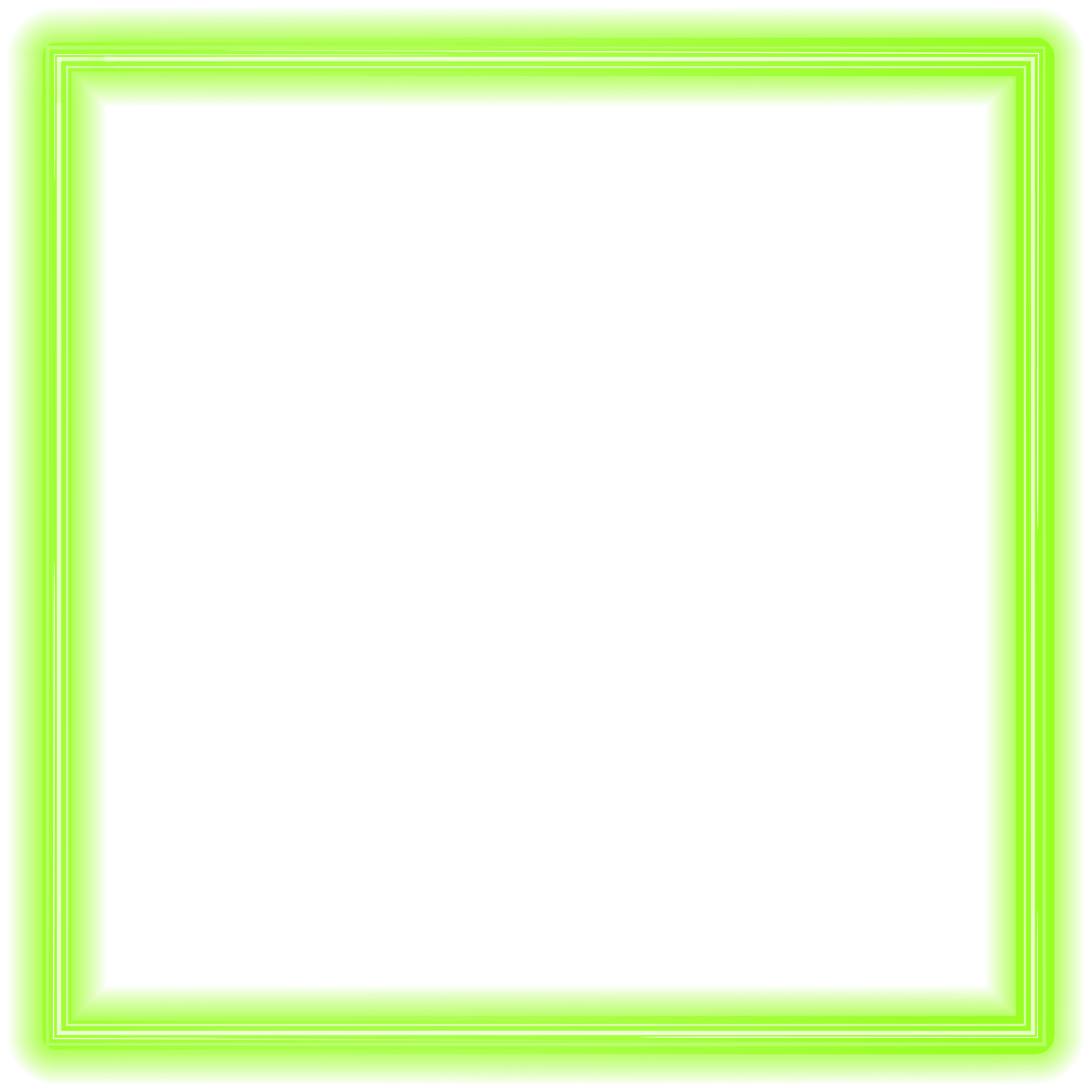 Green Neon Border Frame PNG Clipart | Gallery Yopriceville - High ...