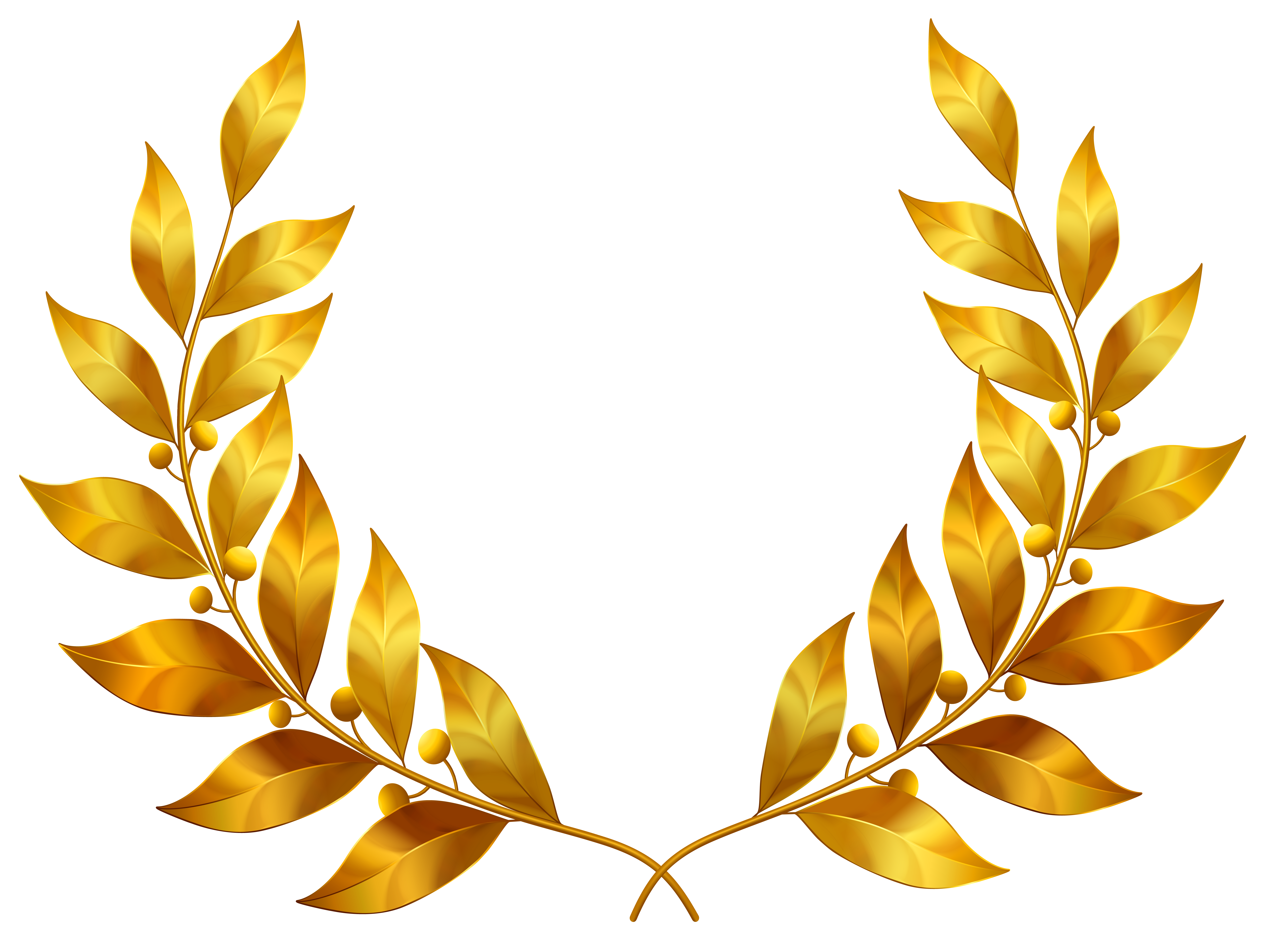 Gold Leaves Decor PNG Clipart​  Gallery Yopriceville - High-Quality Free  Images and Transparent PNG Clipart