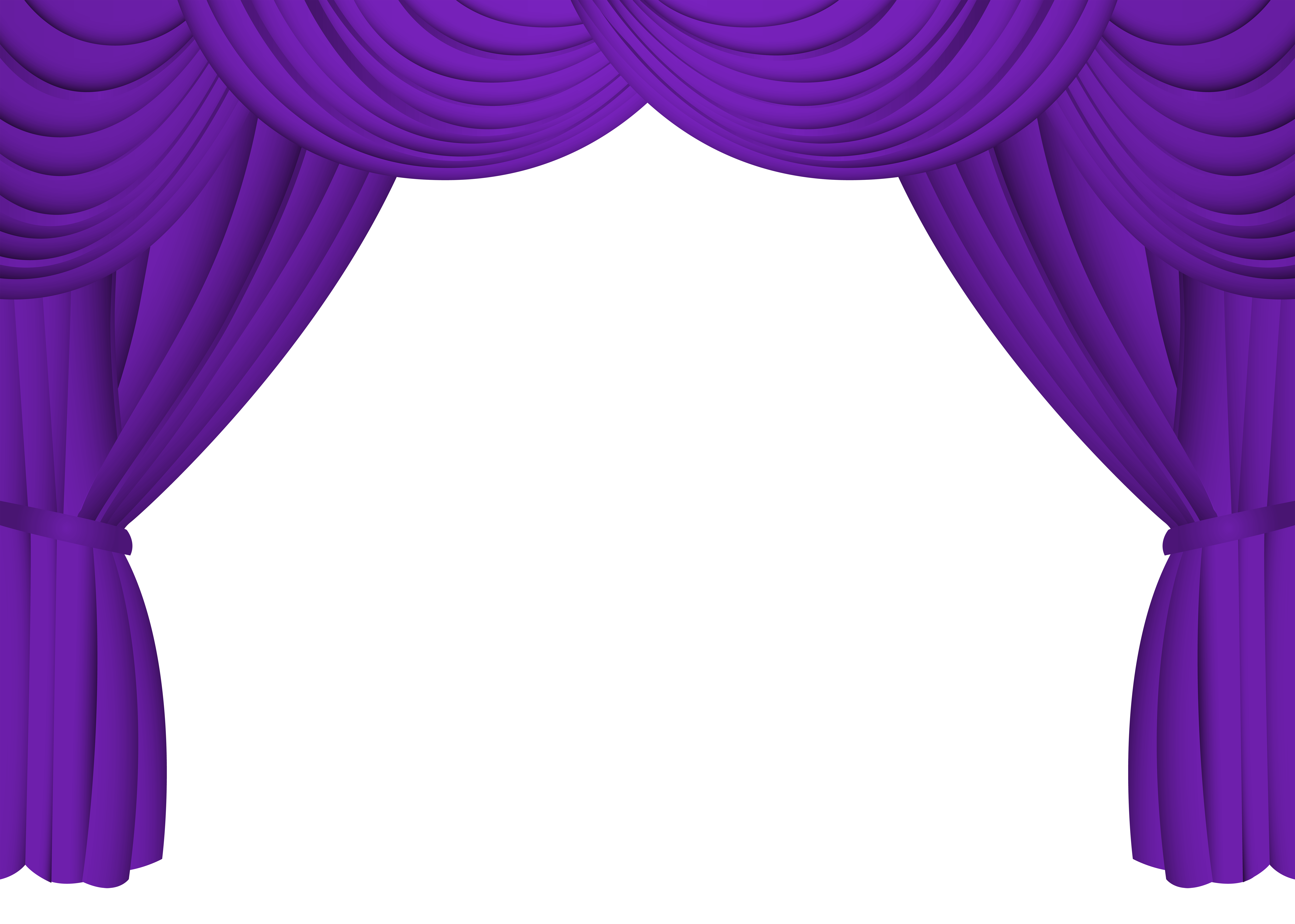 purple theater curtains