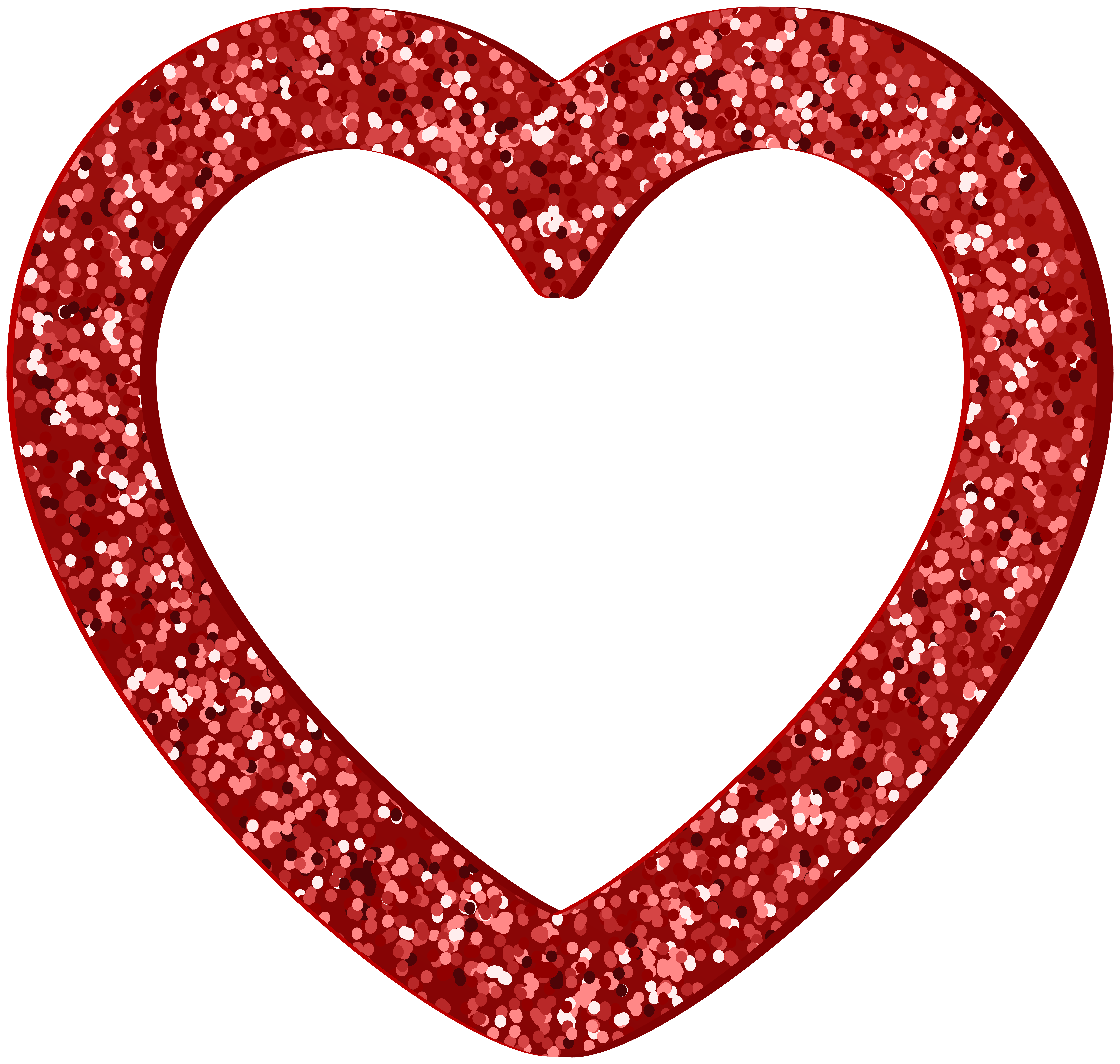 Red Glitter Heart Border Frame Gallery Yopriceville High Quality Images And Transparent Png Free Clipart
