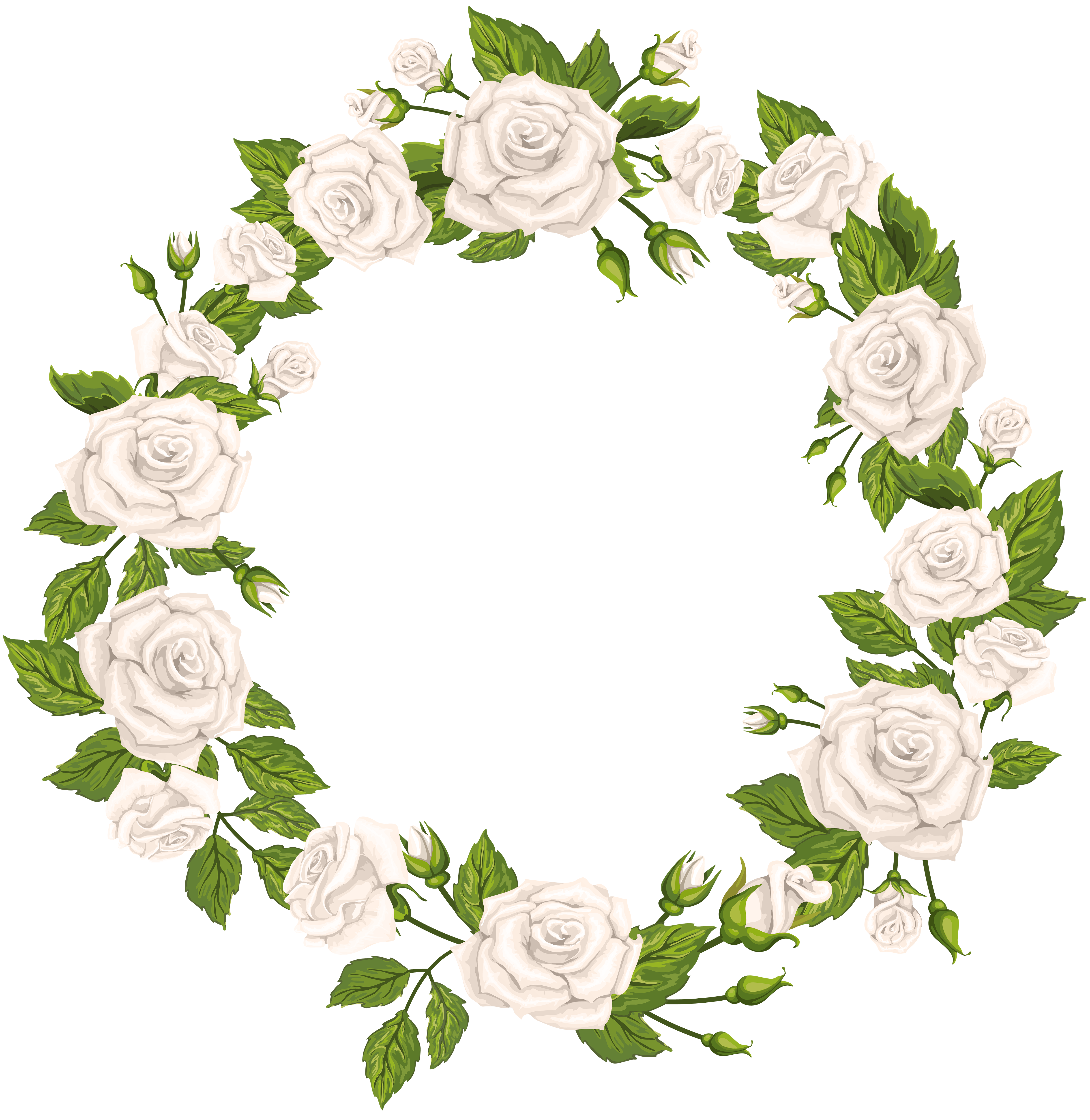 Roses Border White PNG Clip Art | Gallery Yopriceville - High-Quality