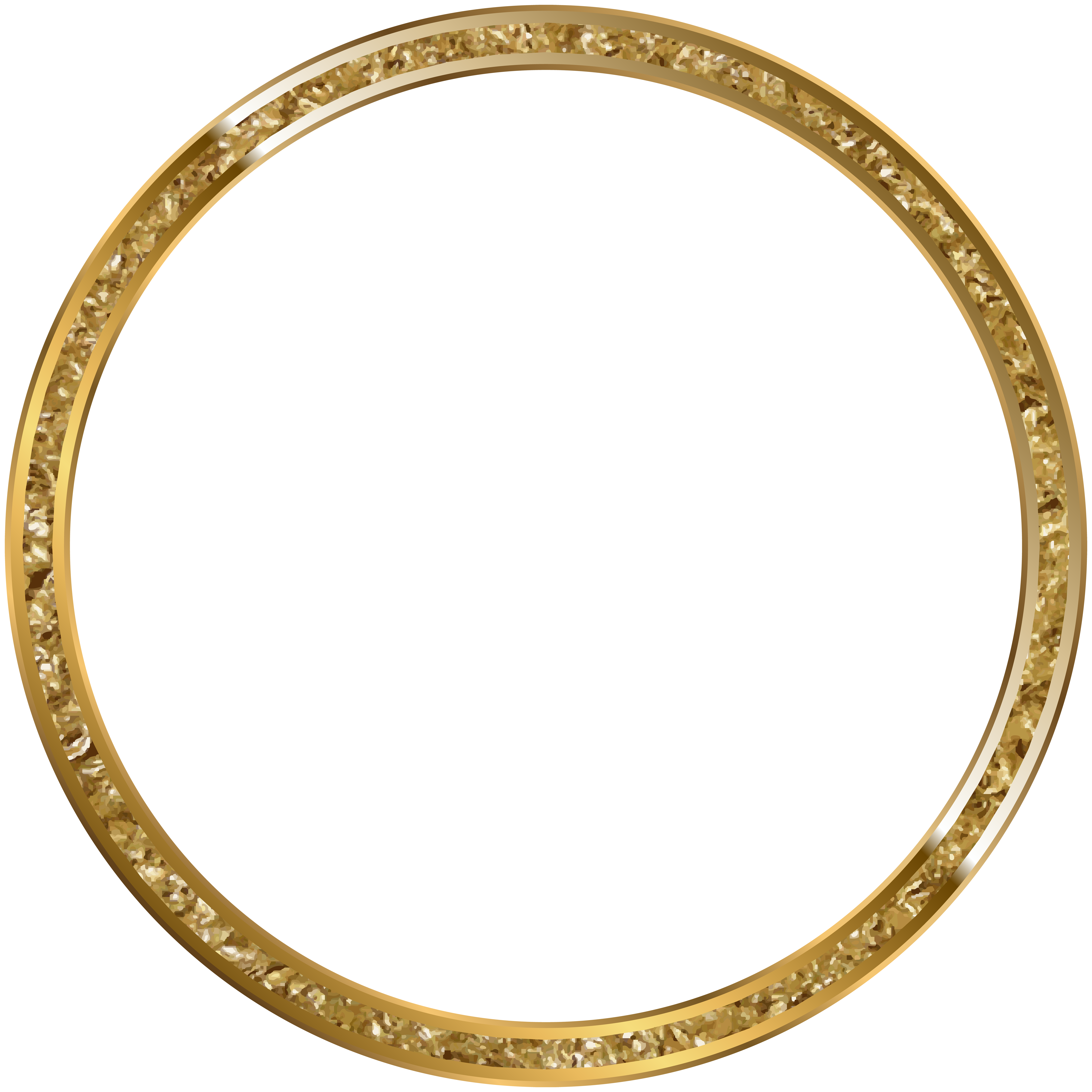 Round Border Frame Gold Transparent PNG Clip Art | Gallery ...