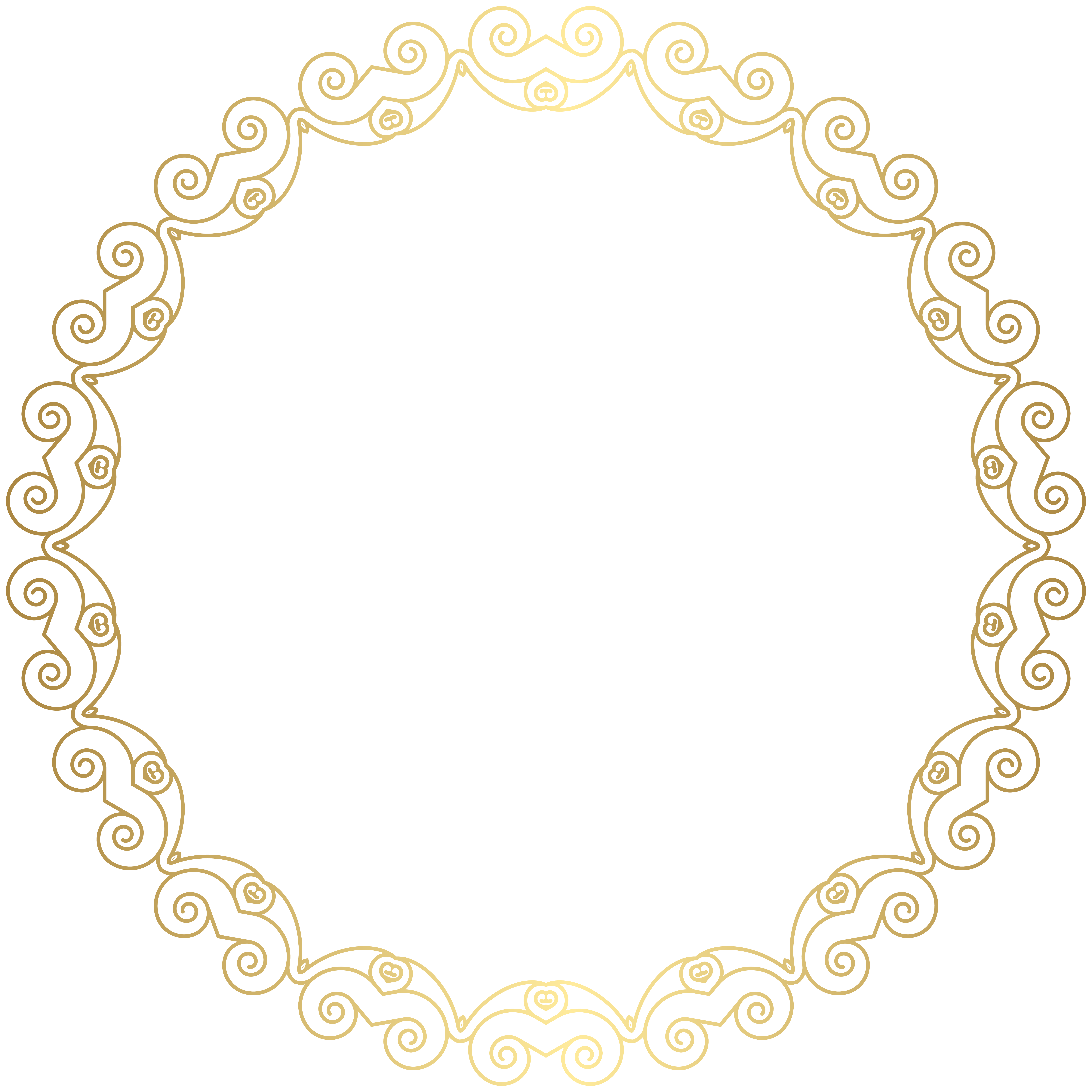 Round Frame Clip Art PNG Image​  Gallery Yopriceville - High-Quality Free  Images and Transparent PNG Clipart