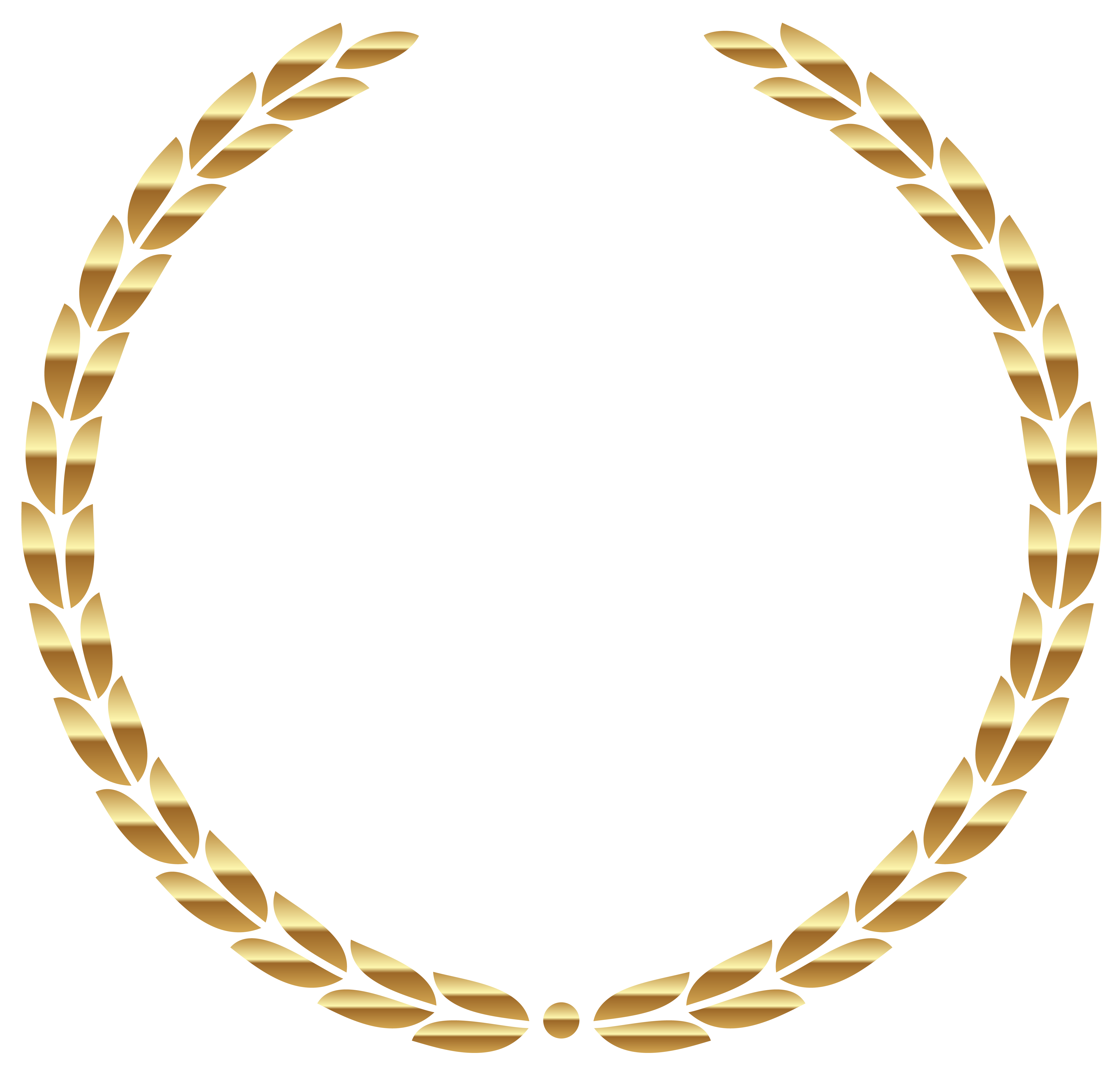 Transparent Gold Wreath Transparent PNG Image | Gallery ...
