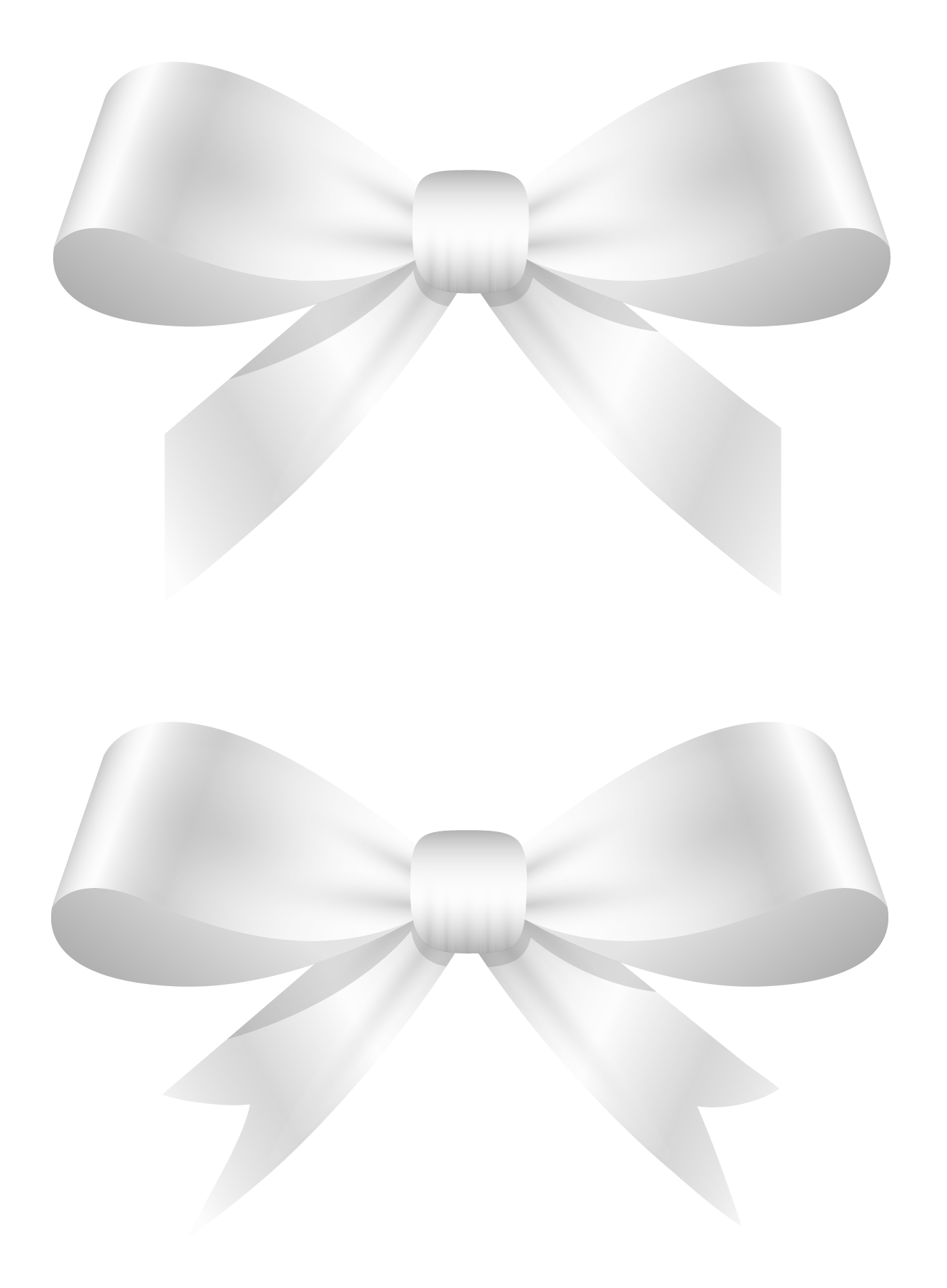 White Bows PNG Clipart Picture | Gallery Yopriceville - High-Quality