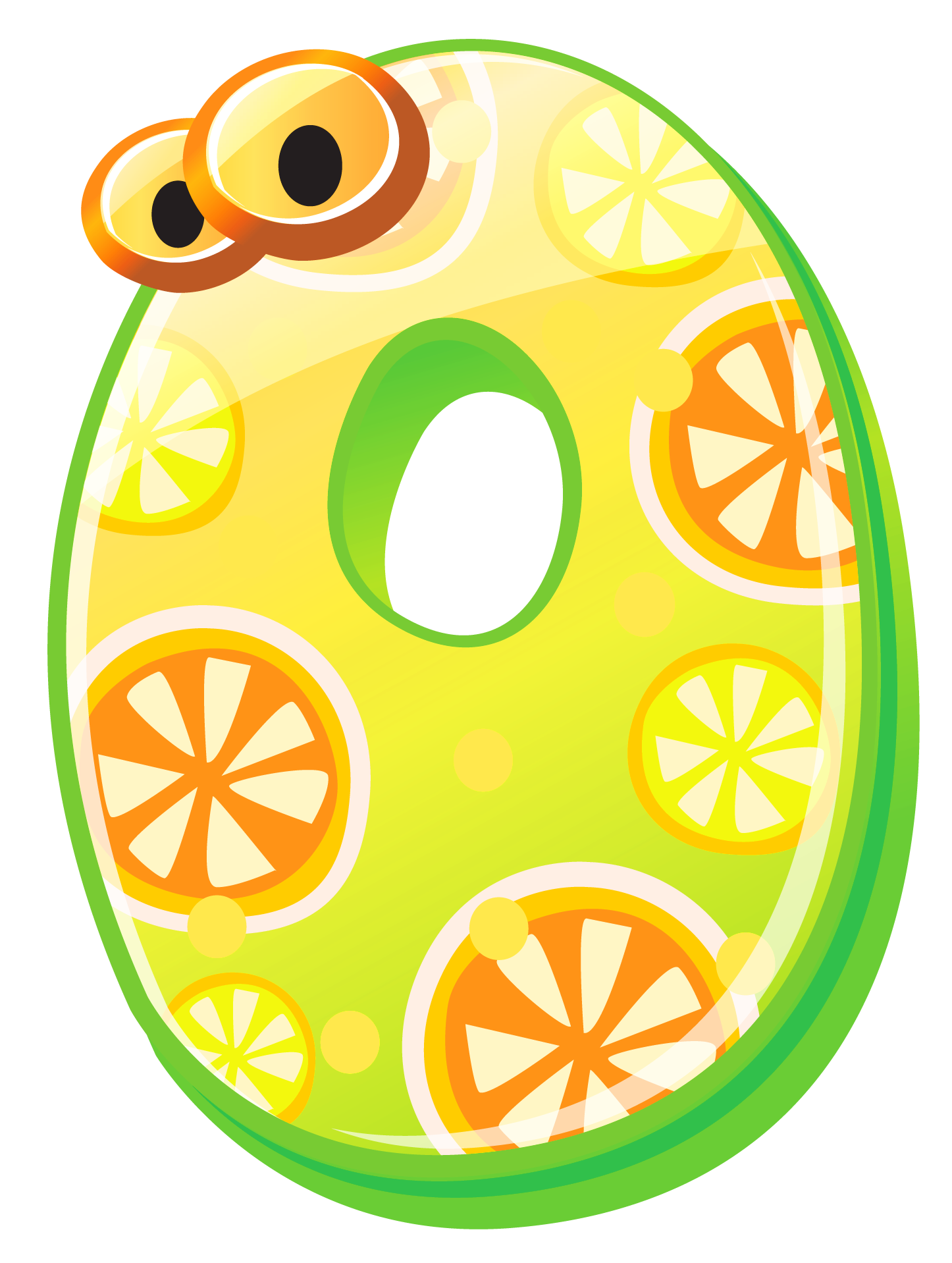 Cute Number Zero Png Clipart Image