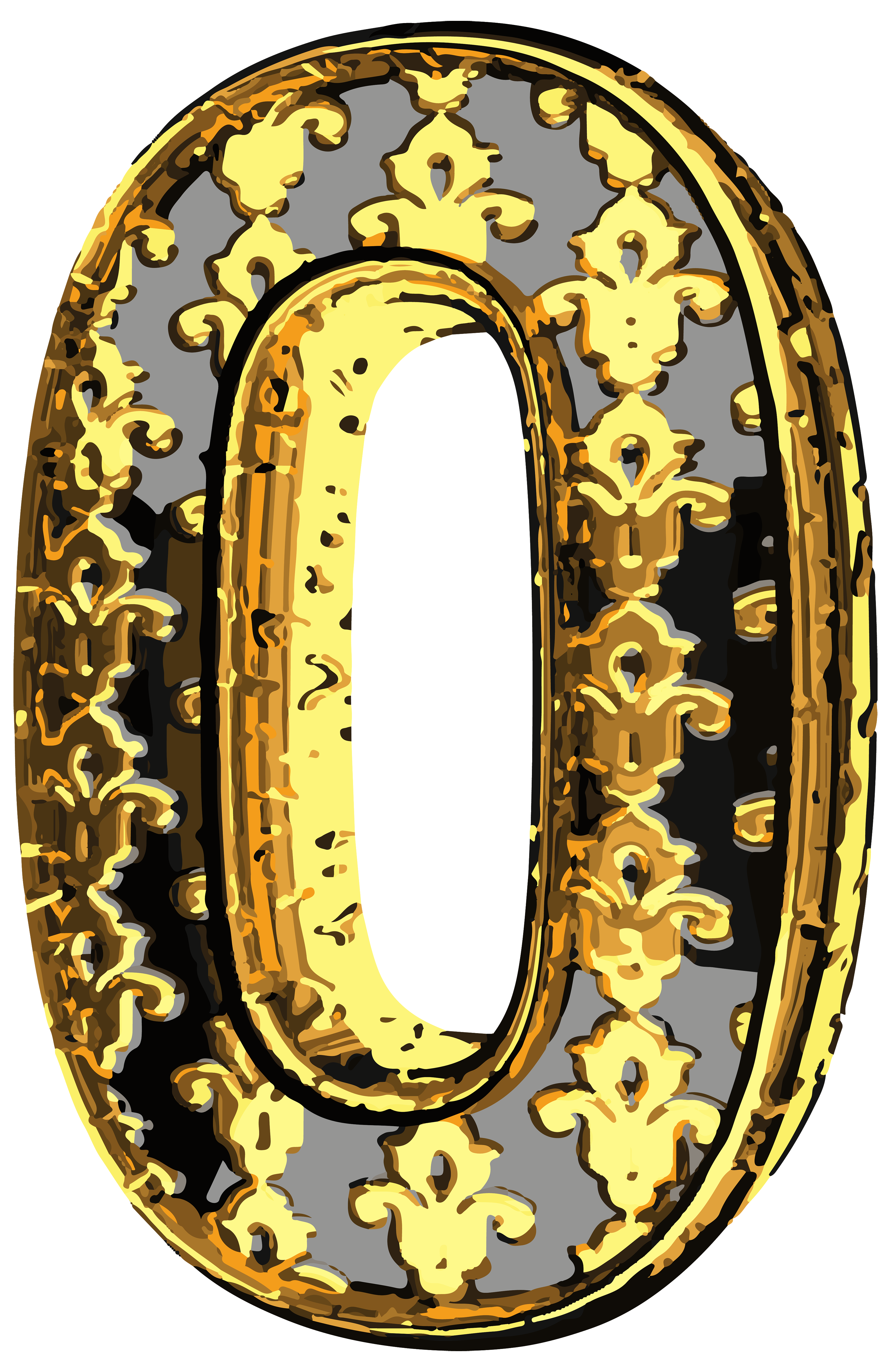Elegant Vintage Number Zero Png Clip Art Image Gallery Yopriceville High Quality Images And Transparent Png Free Clipart
