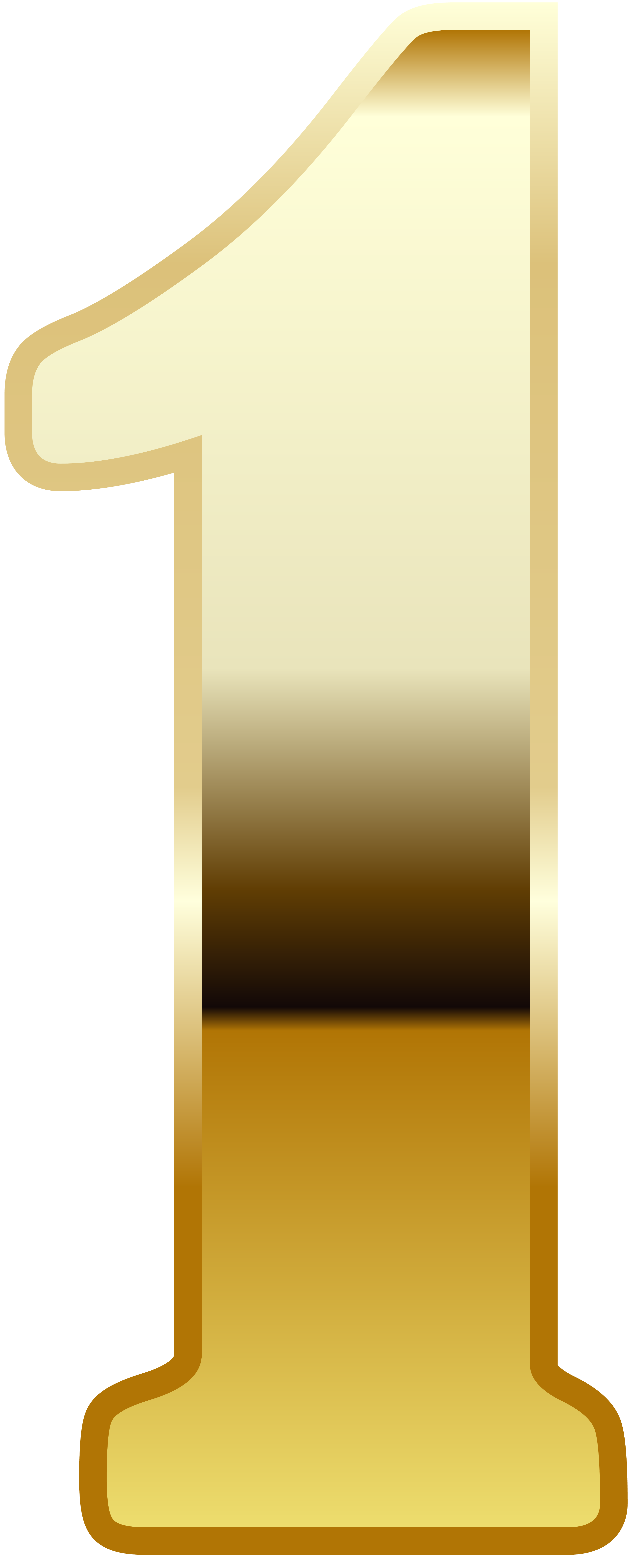 Gold Number One PNG Image | Gallery Yopriceville - High-Quality Free