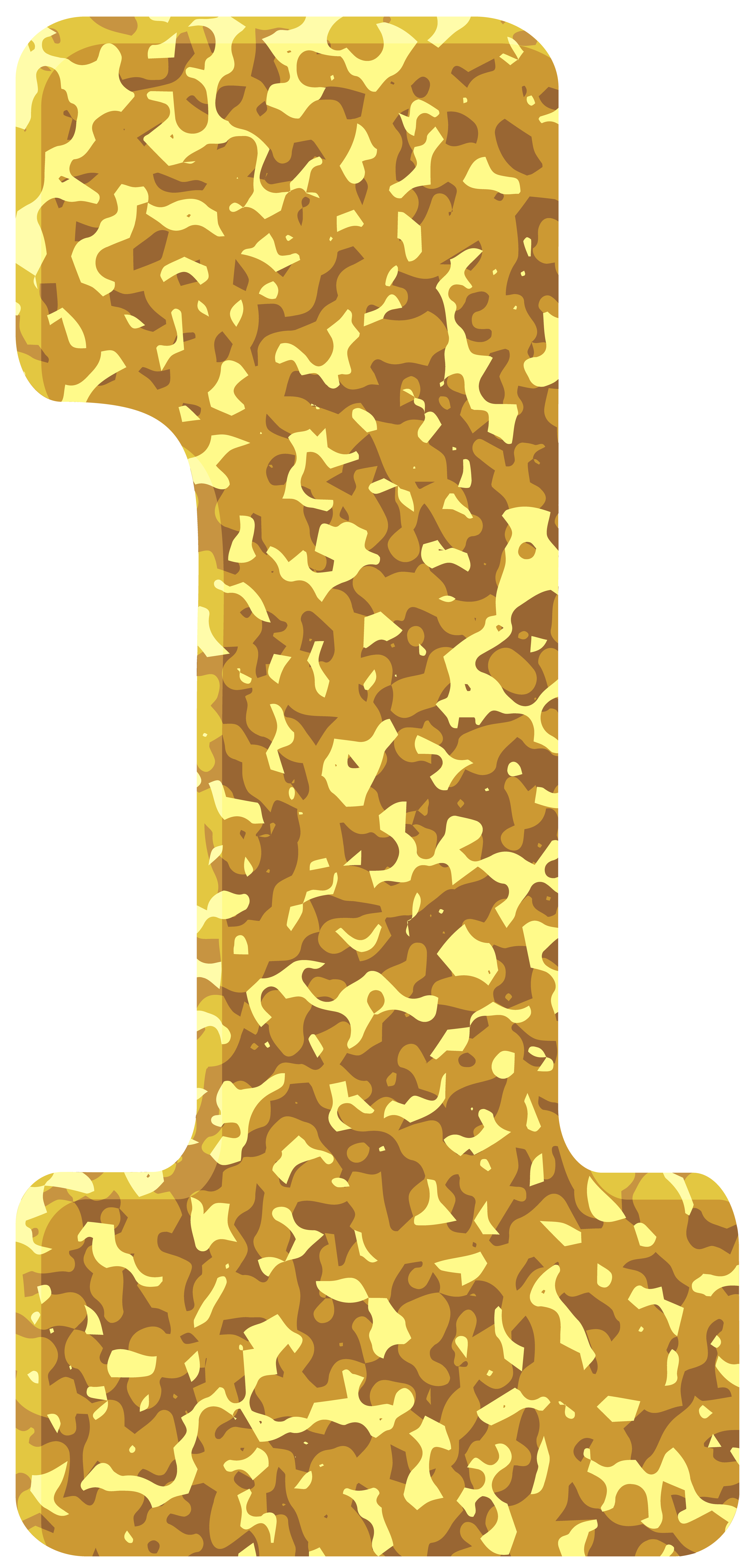 Gold Style Number One Transparent PNG Image | Gallery Yopriceville