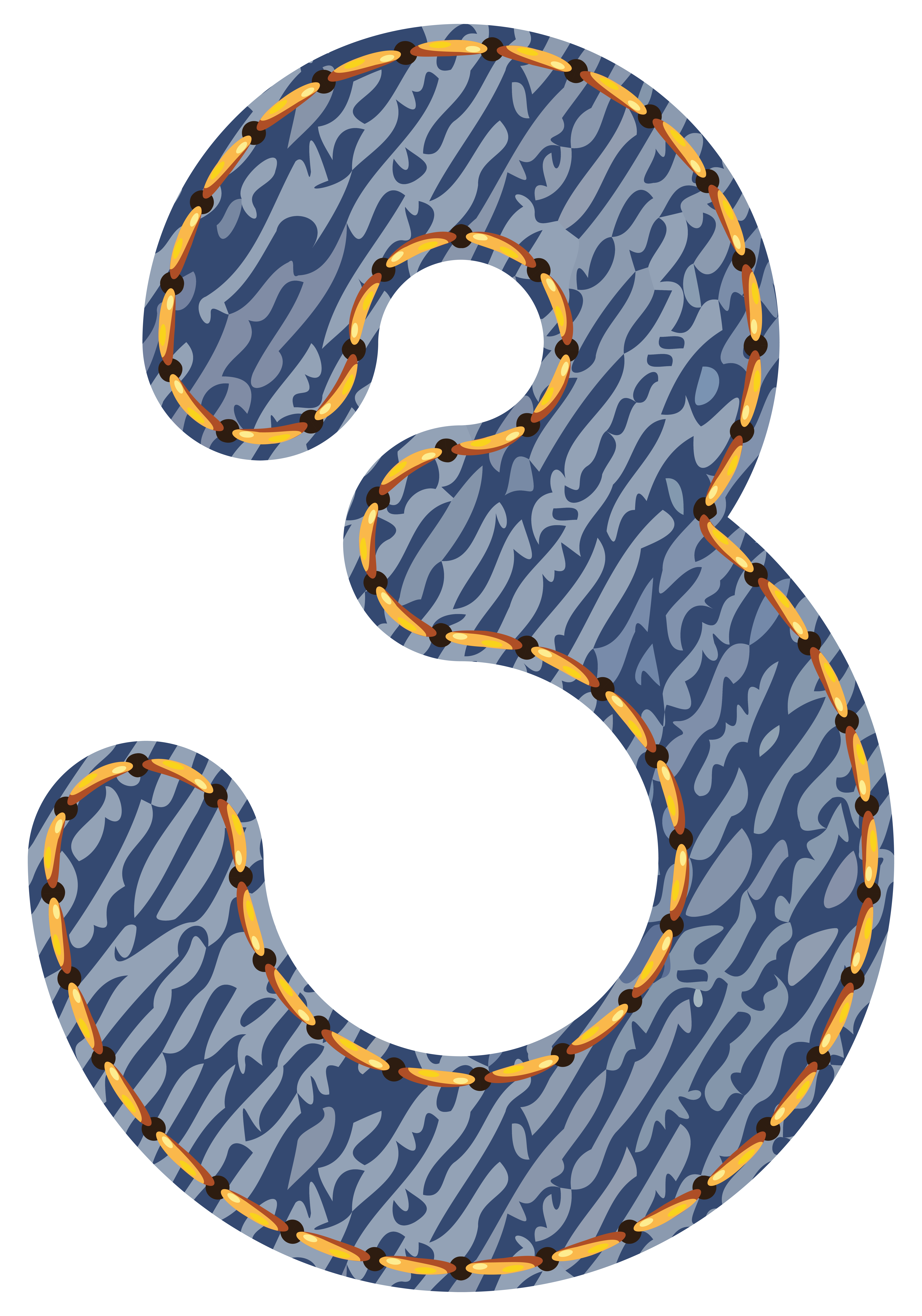 Jeans Number Three Png Clipart Picture
