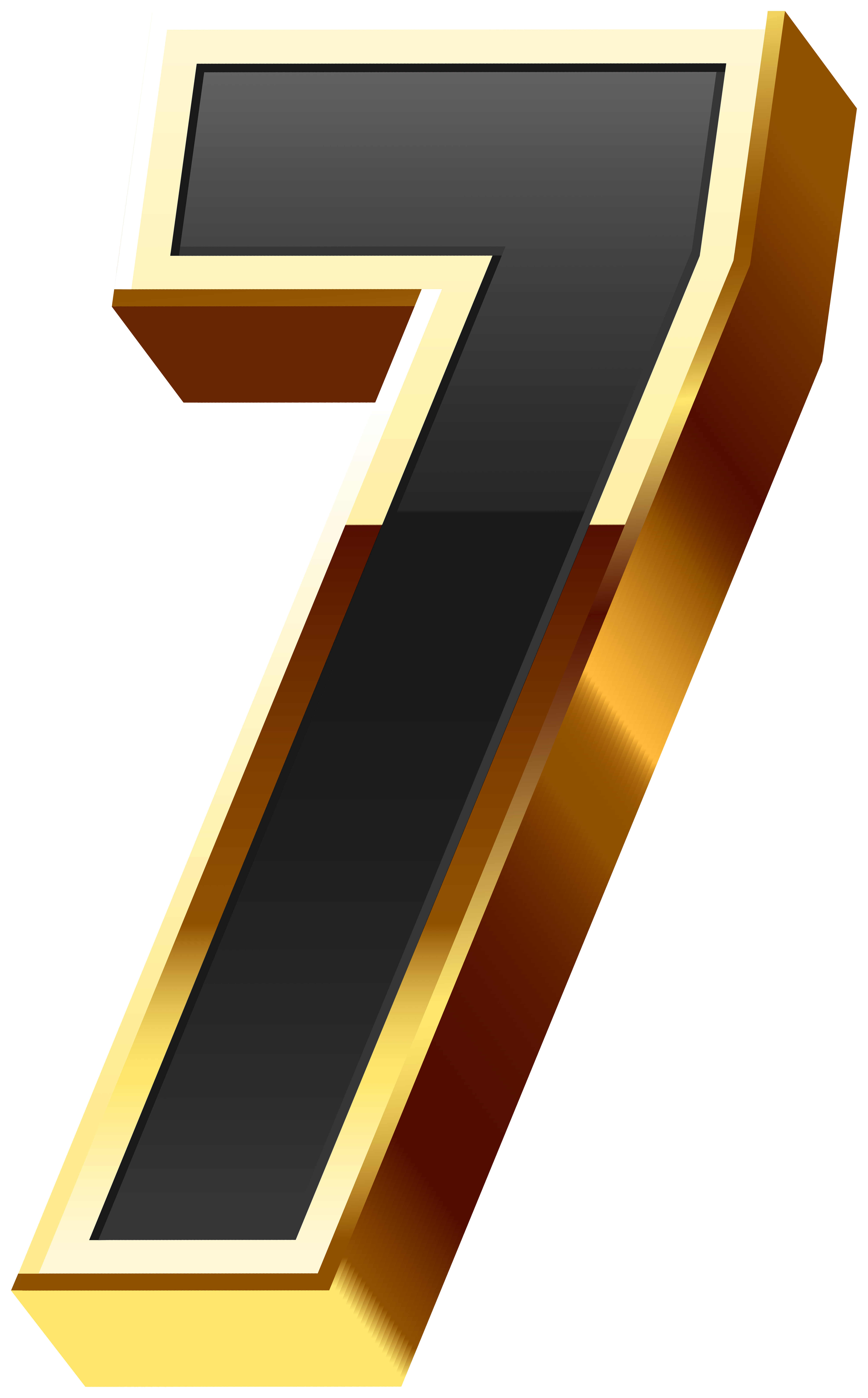 Number Seven Gold Black Transparent Image Gallery Yopriceville High Quality Images And Transparent Png Free Clipart