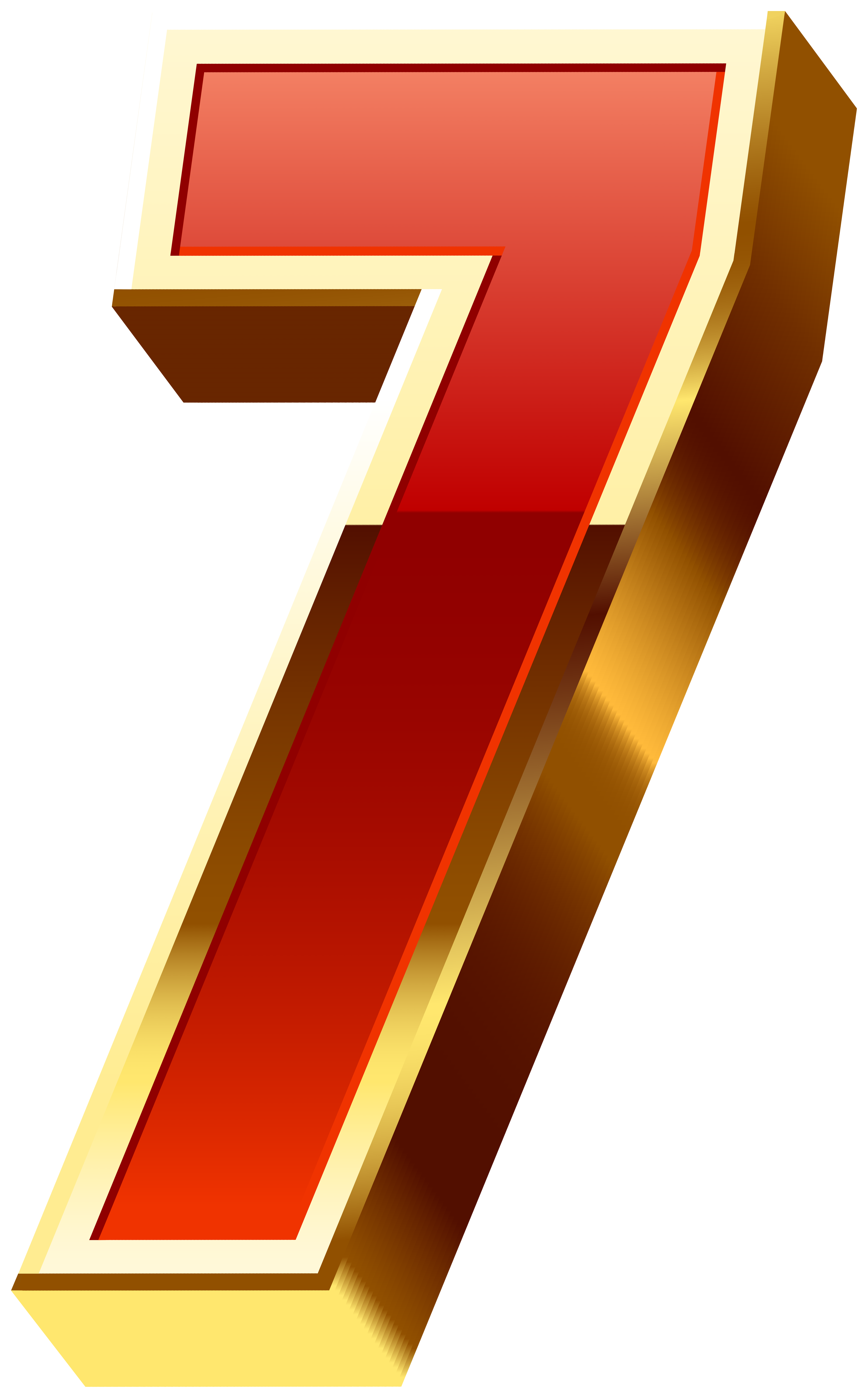 number 7 red