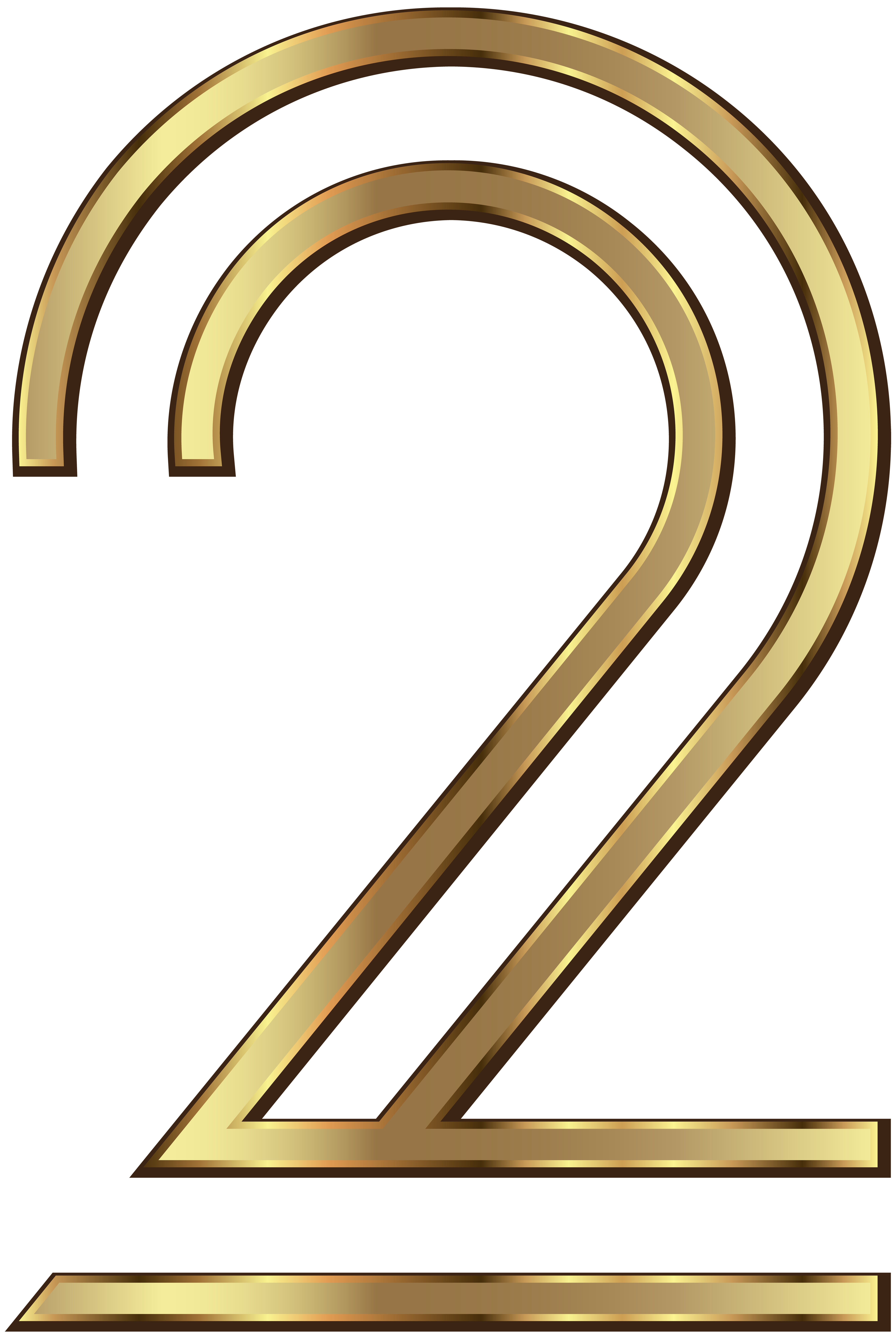 Number Two Golden Png Clip Art Image Gallery Yopriceville High