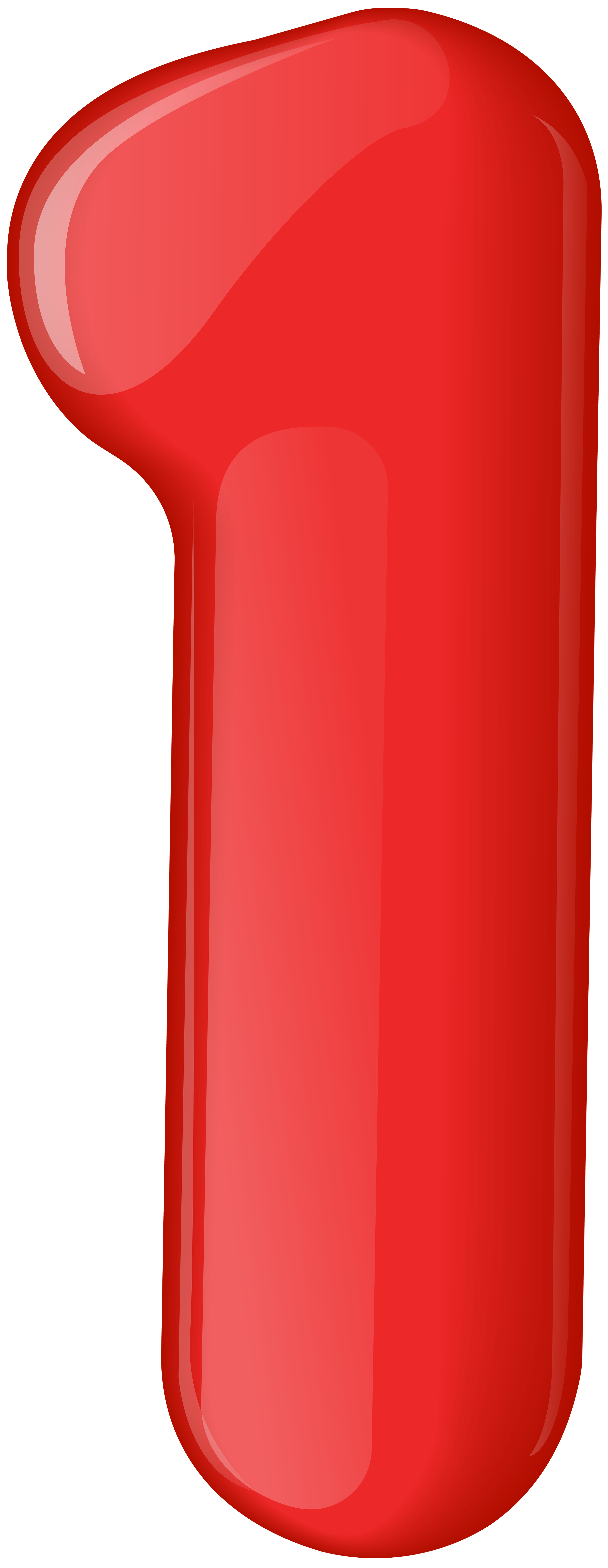 Red Number One Transparent PNG Clip Art | Gallery Yopriceville - High