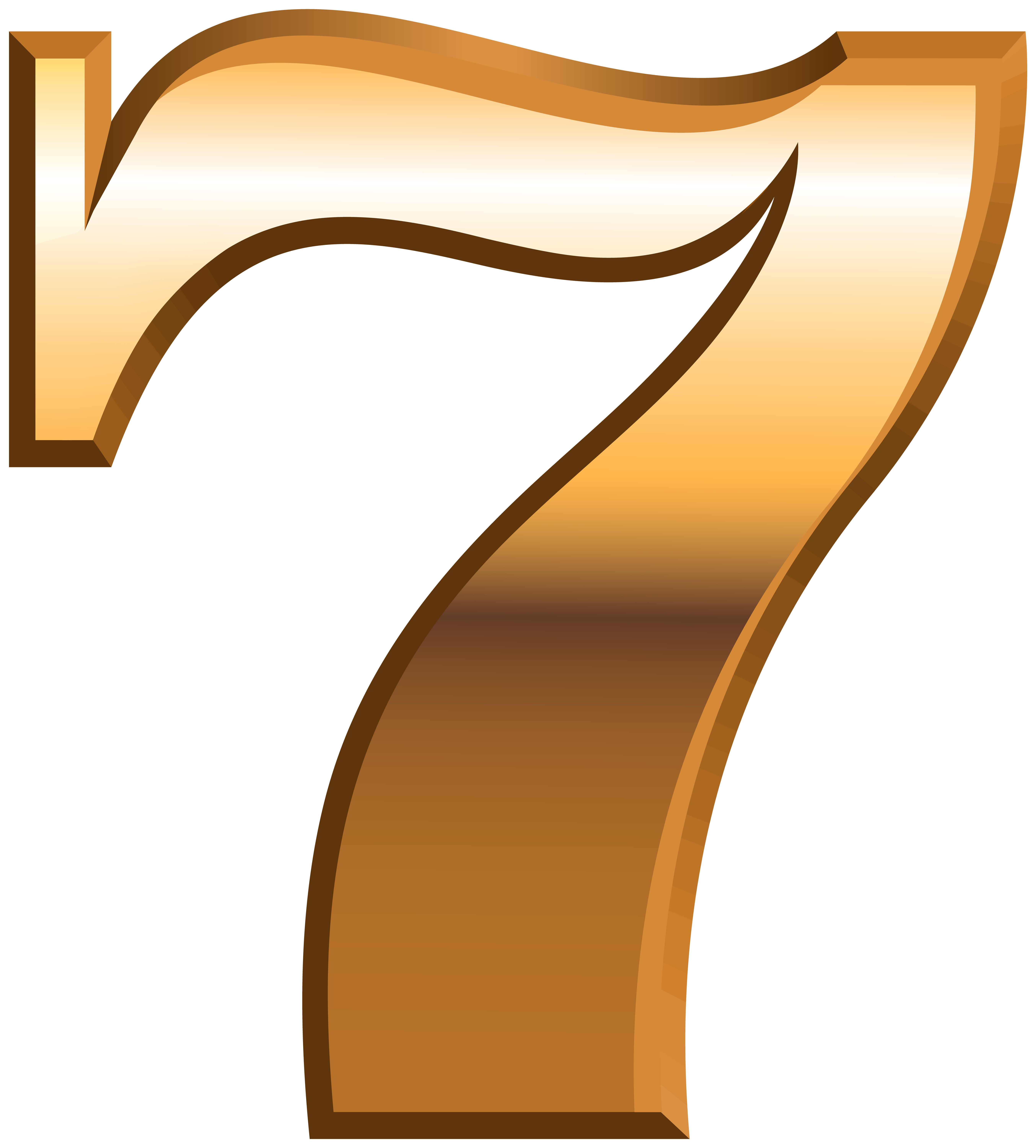 lucky number 7 clipart