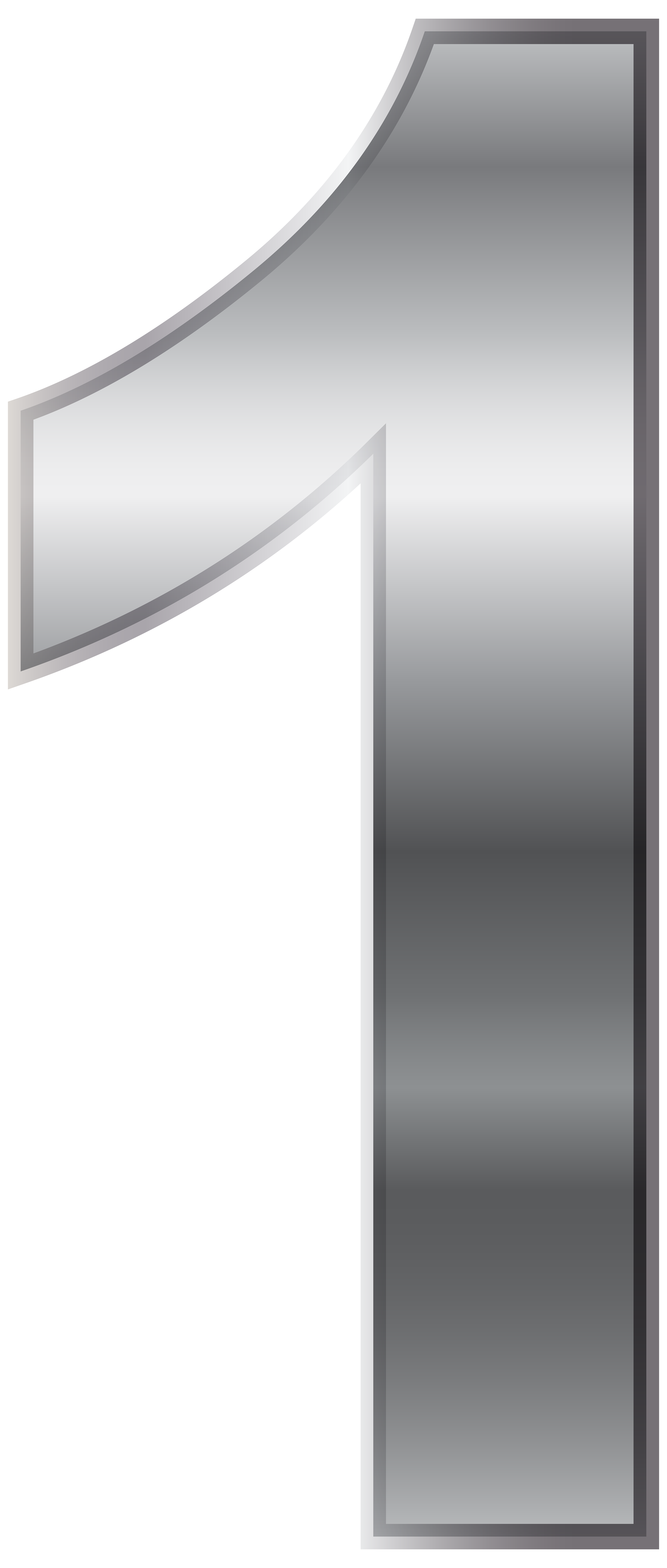 Silver Number One PNG Transparent Clip Art Image Gallery Yopriceville