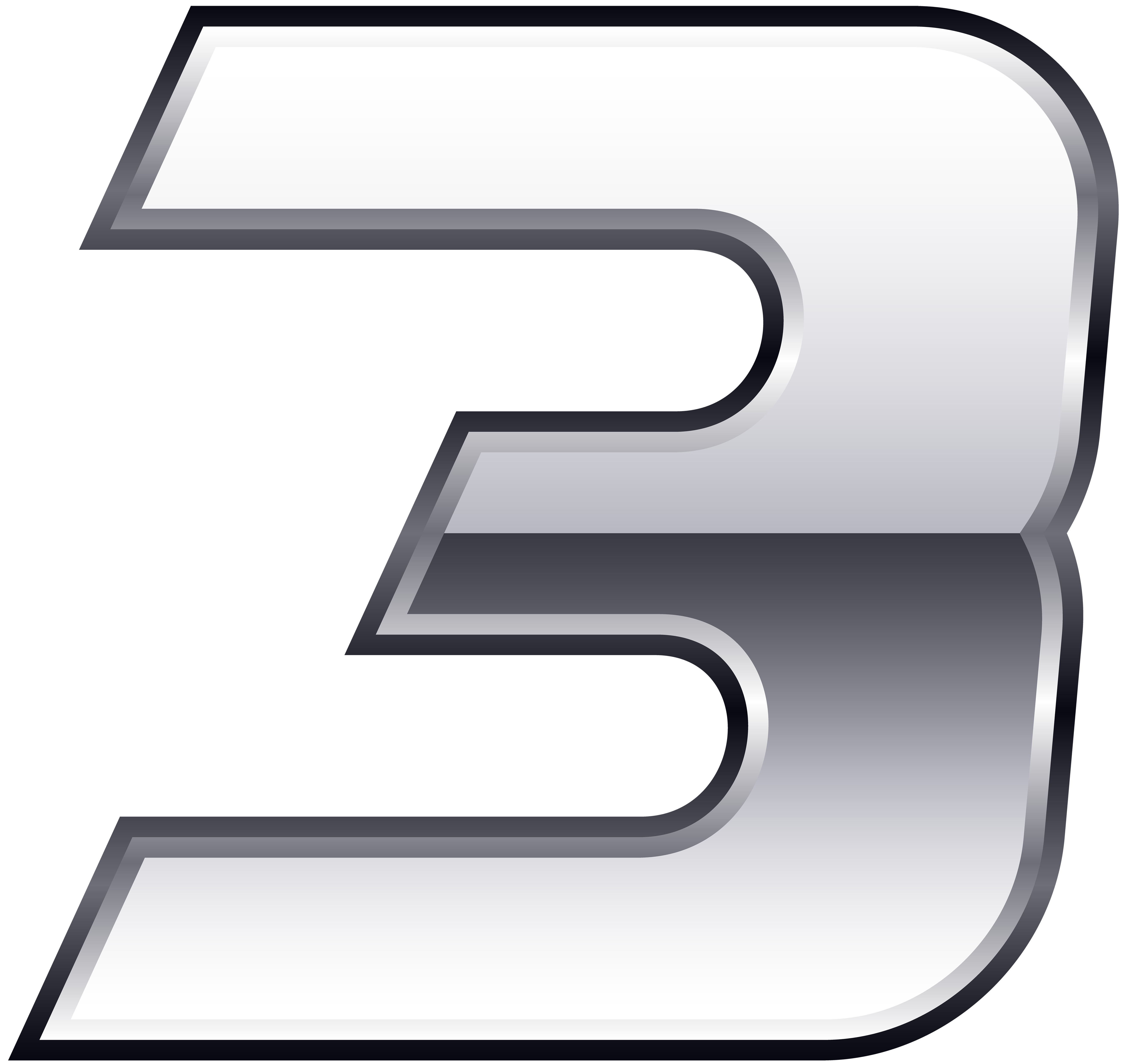 Silver Number Three Transparent Png Clip Art