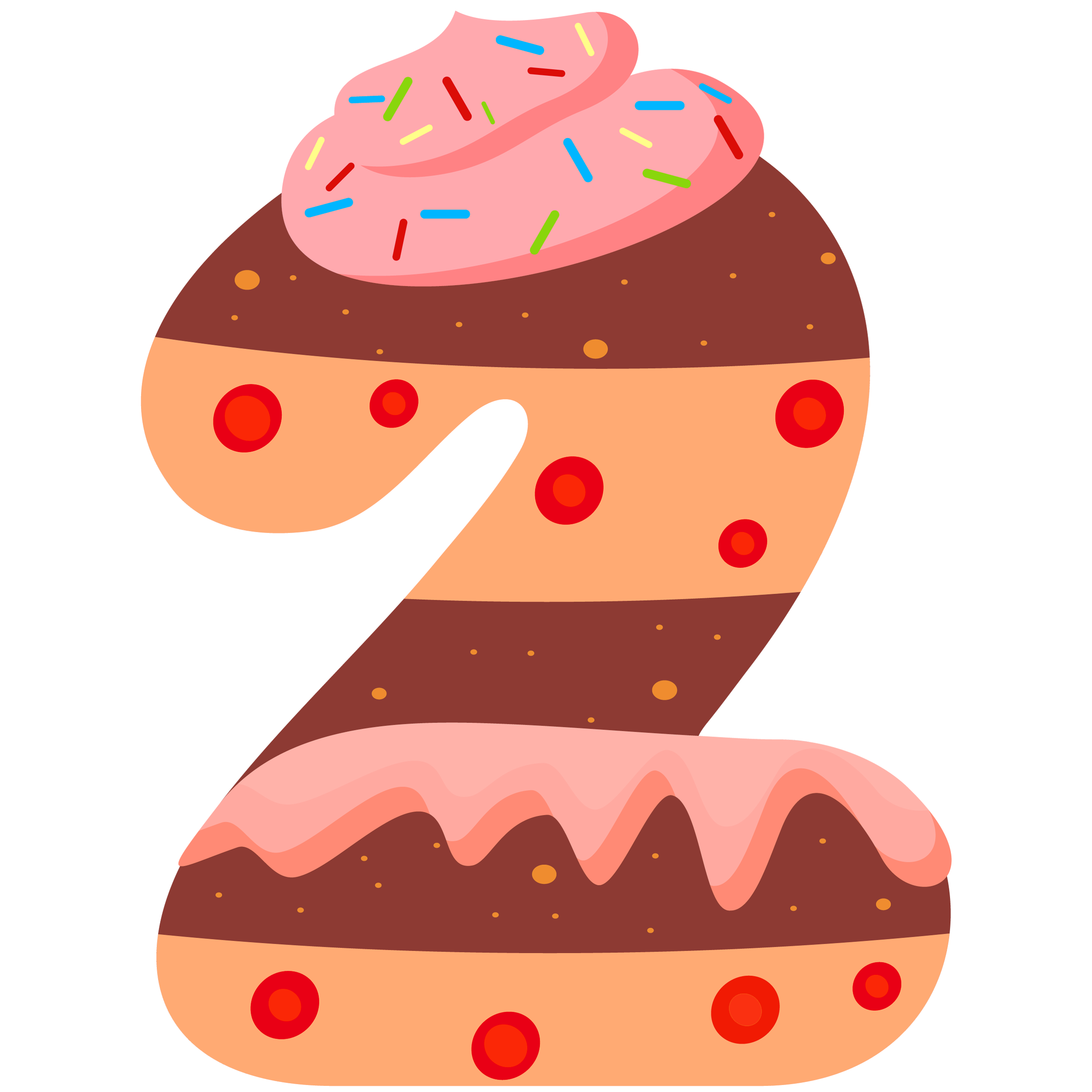 sweet number two png