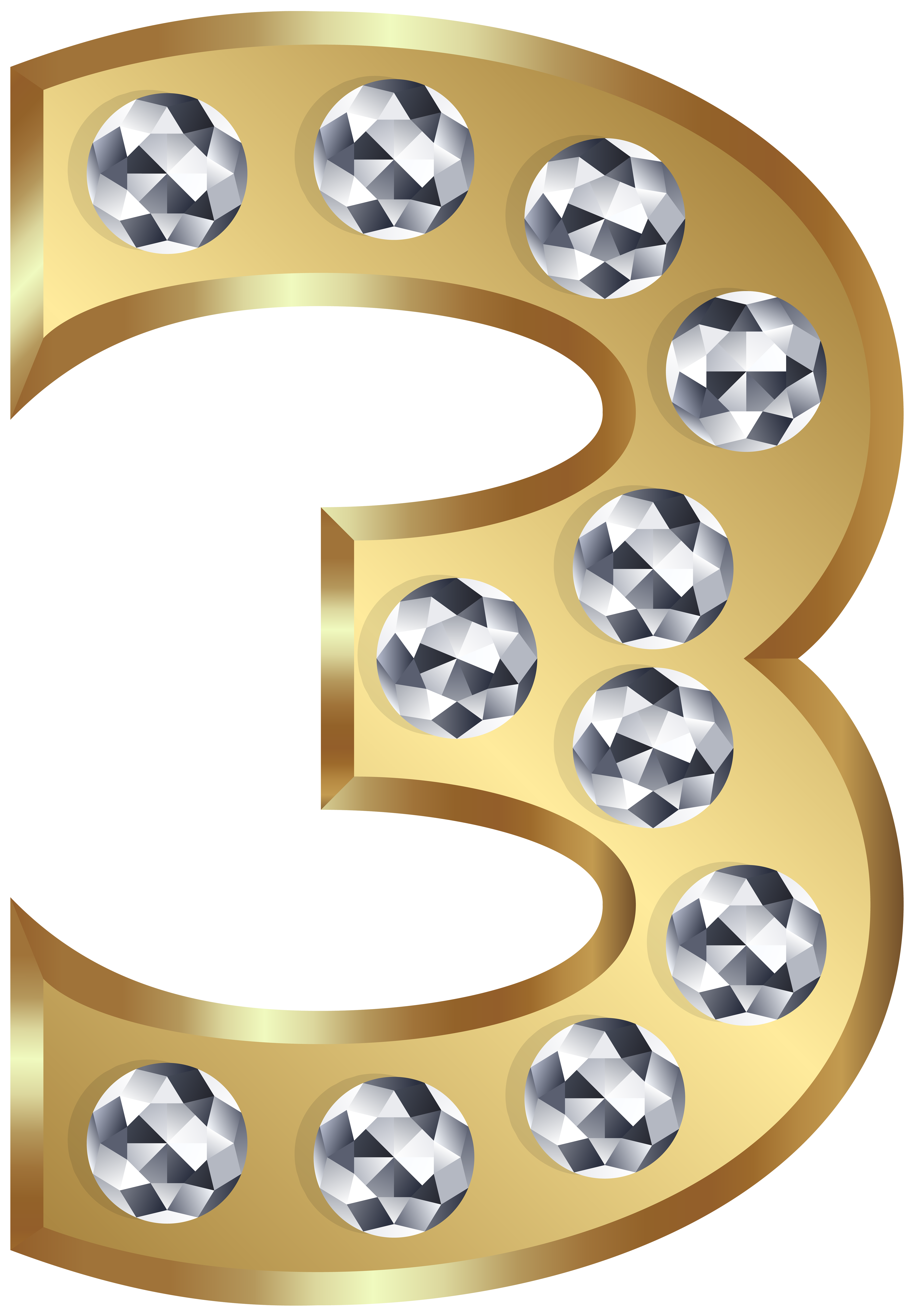 Three Gold Number Png Clip Art Image Gallery Yopriceville High