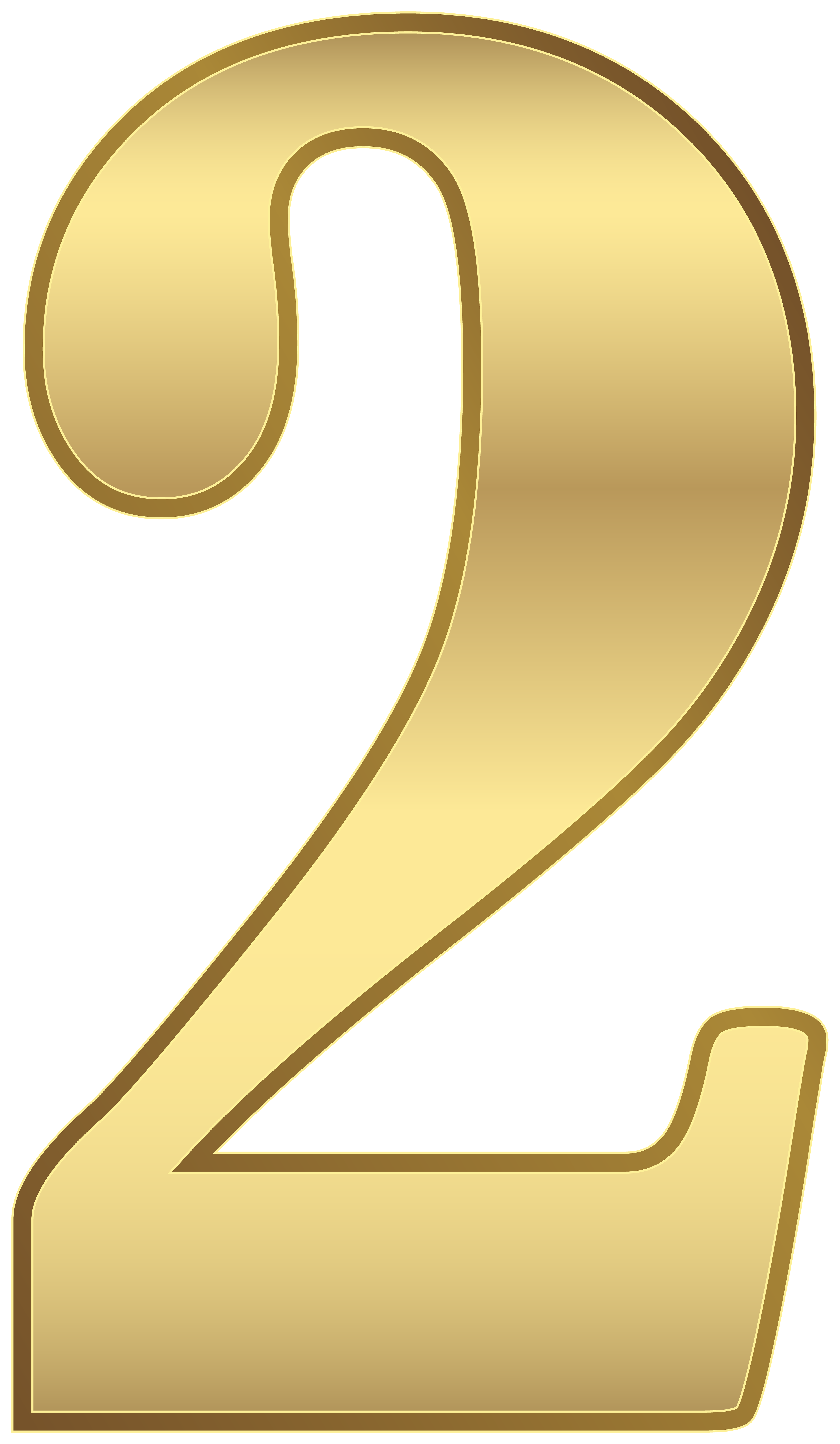 Number Two Gold Png Clip Art Image Gallery Yopriceville Images