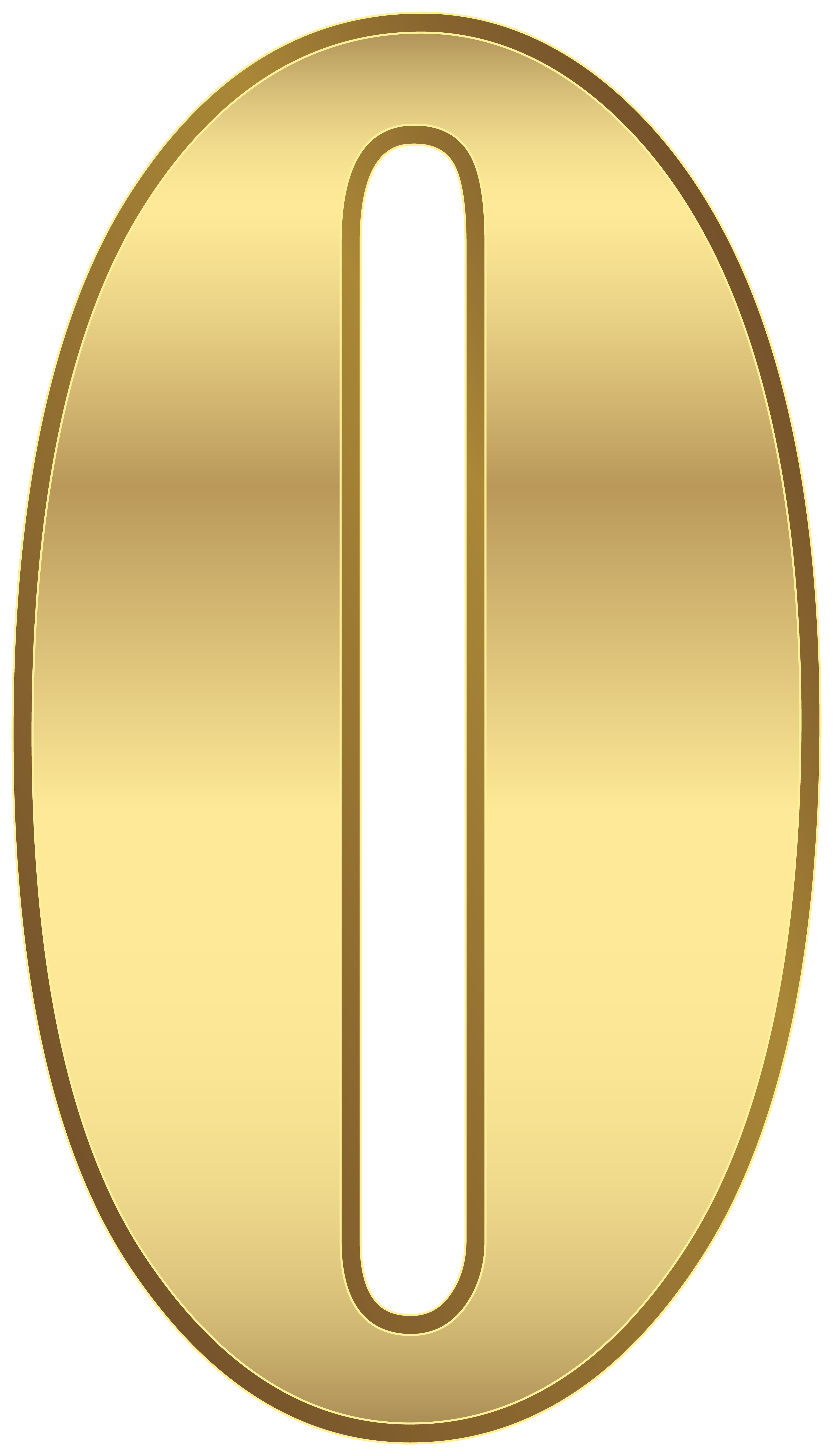 Zero Number Gold Transparent Image | Gallery Yopriceville - High
