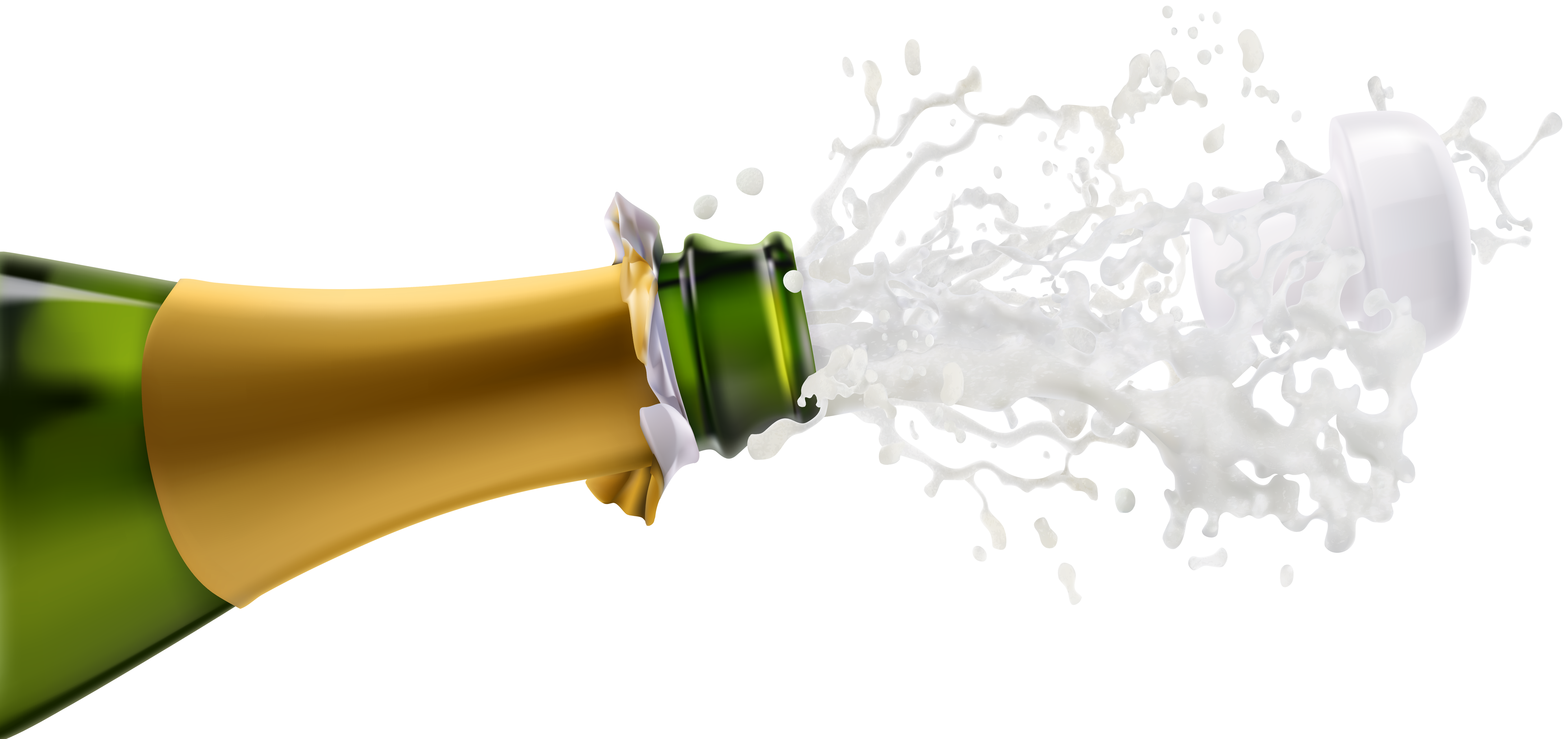 Celebration With Splashes Of Champagne Stock Photo - Download