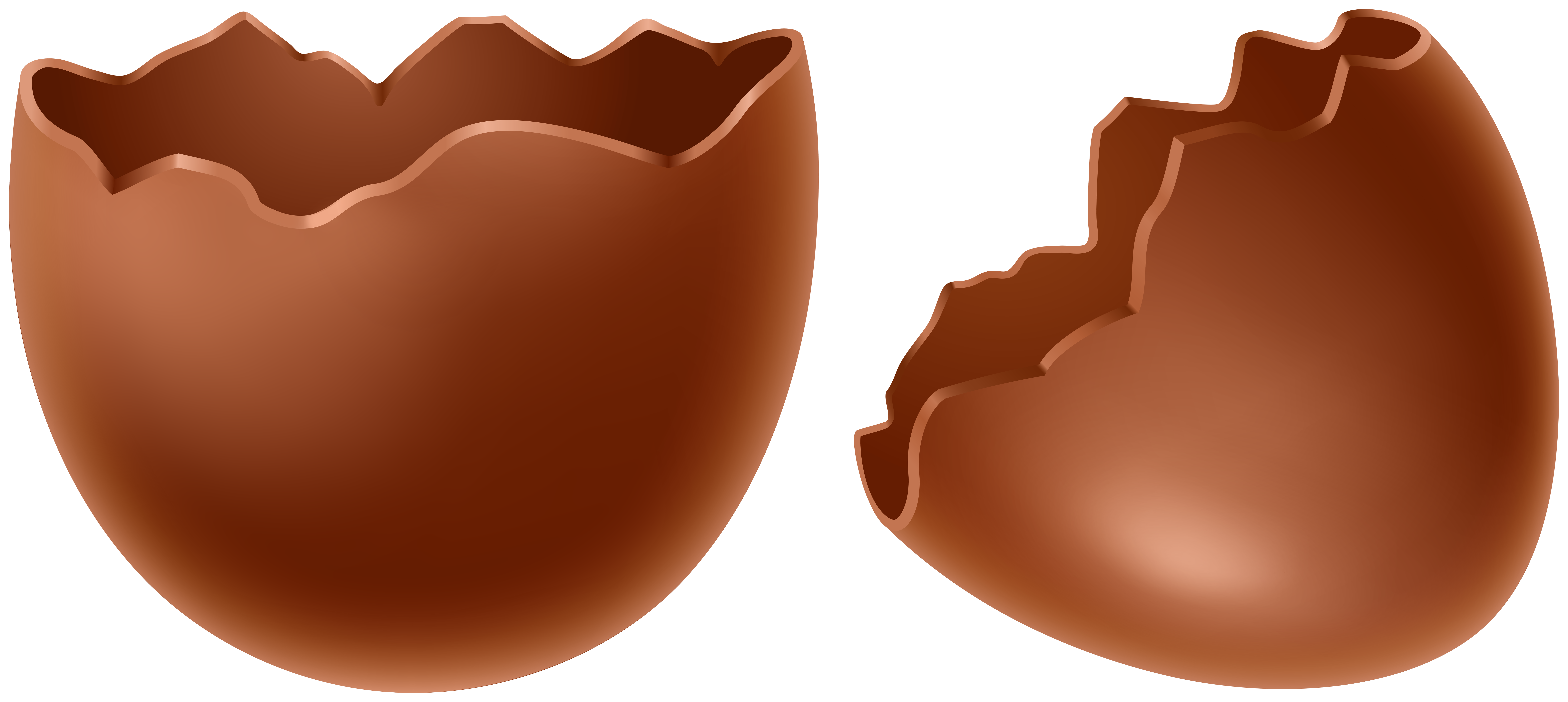 Milk Chocolate Egg That Is Broken PNG Images