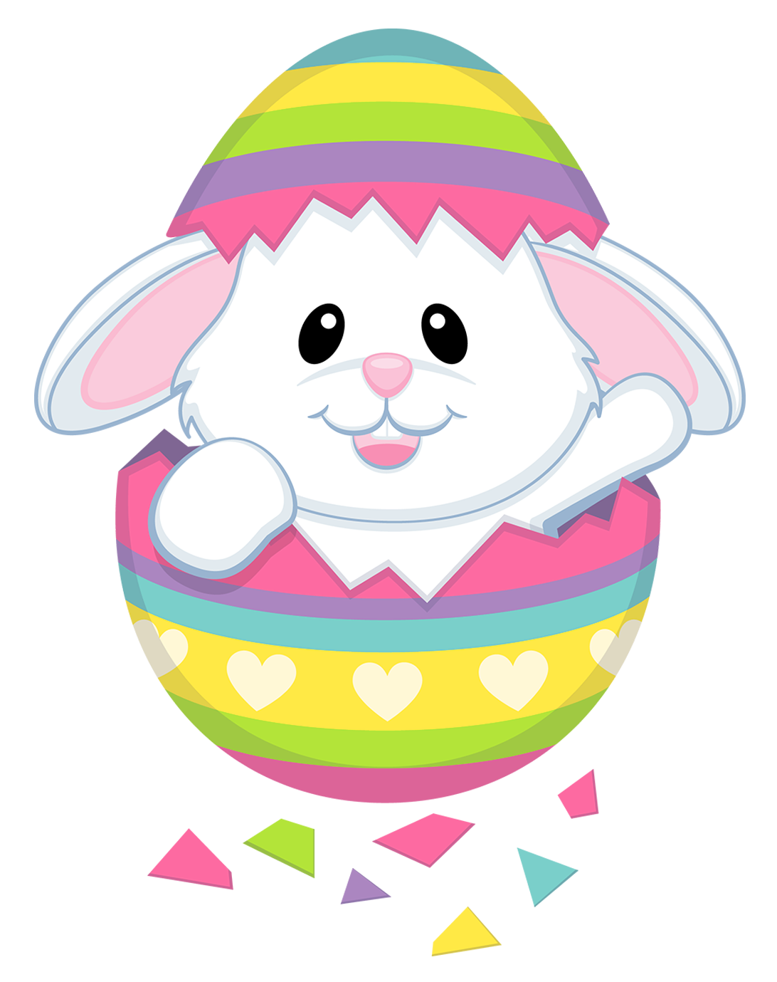Cute Easter Bunny Transparent PNG Clipart | Gallery Yopriceville - High-Quality Images ...