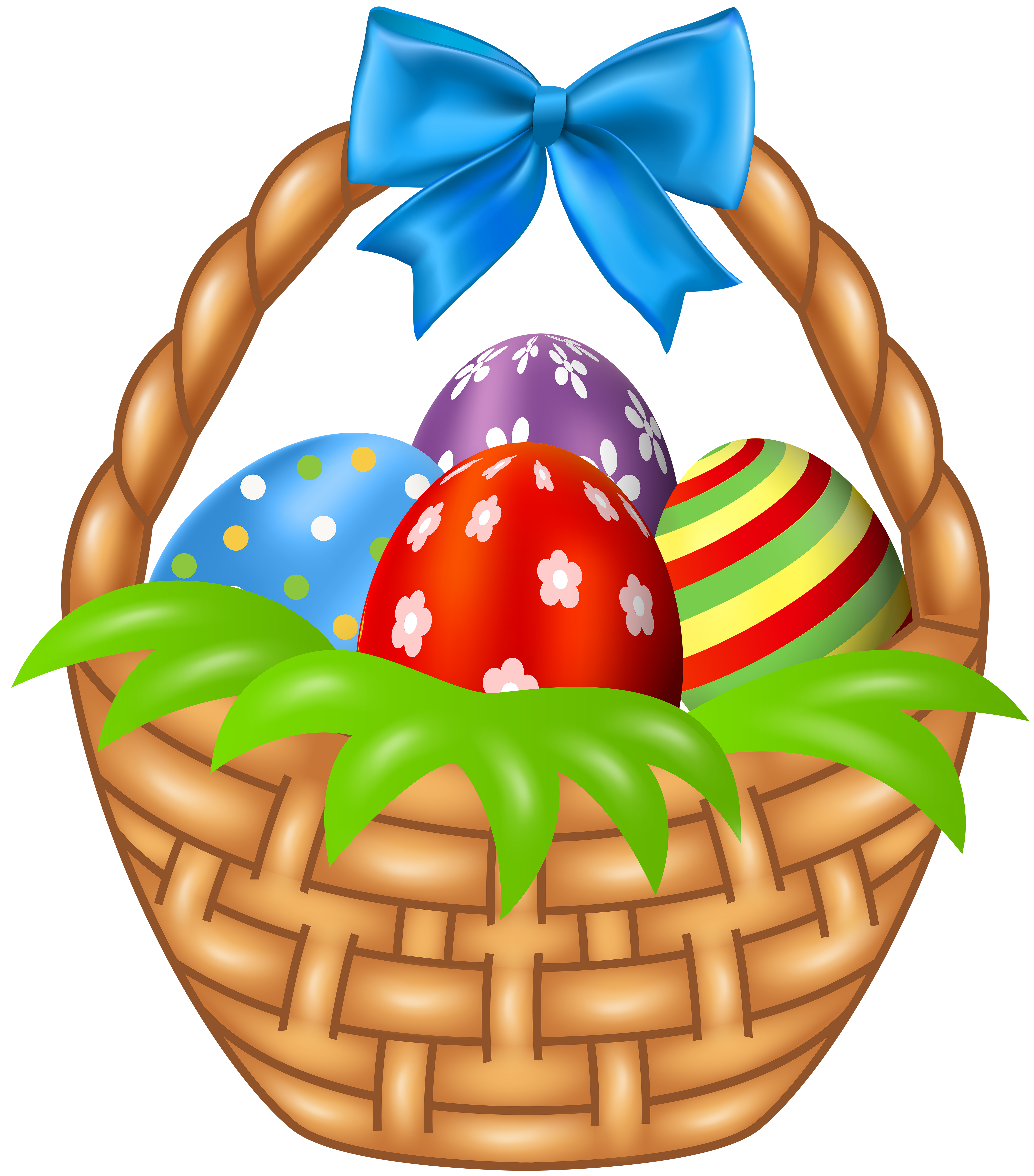 Easter Eggs in Basket Transparent PNG Clip Art Image​  Gallery  Yopriceville - High-Quality Free Images and Transparent PNG Clipart