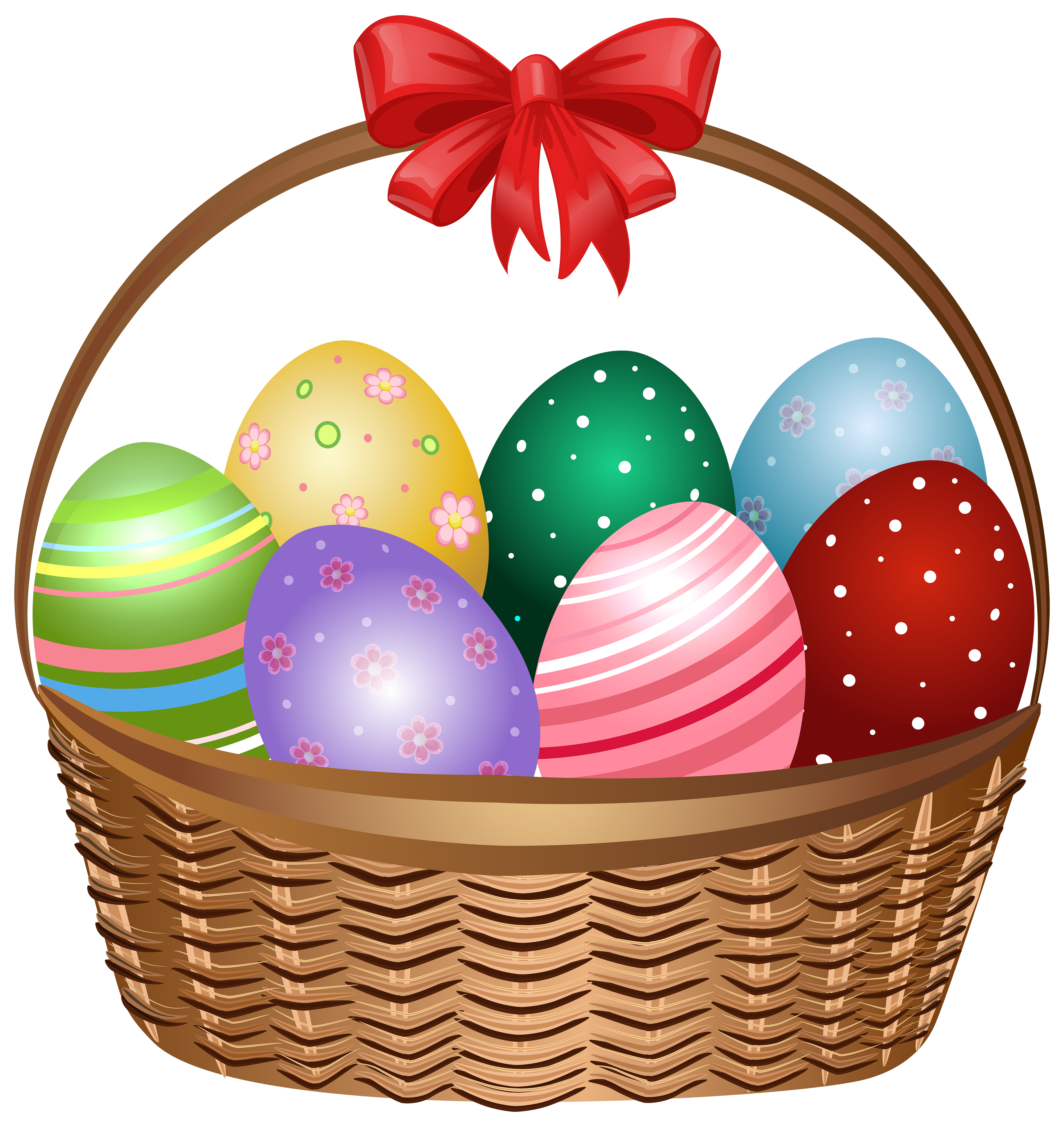 Easter Eggs in Basket PNG Transparent Clipart​  Gallery Yopriceville -  High-Quality Free Images and Transparent PNG Clipart