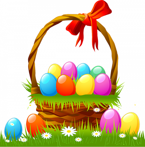 Easter Eggs in Basket PNG Transparent Clipart​  Gallery Yopriceville -  High-Quality Free Images and Transparent PNG Clipart