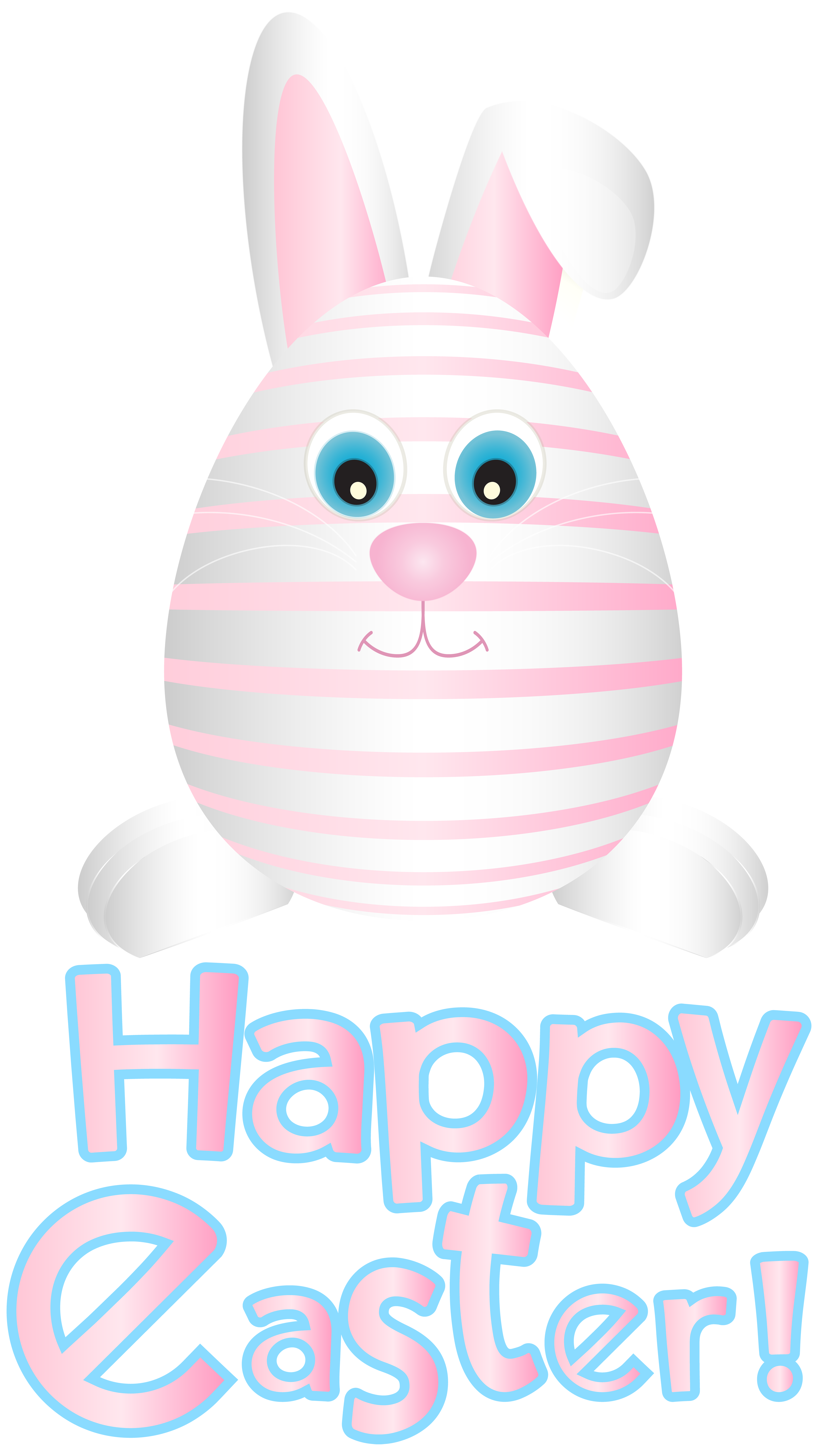 Easter Bunny Egg Pink Transparent Png Clip Art 