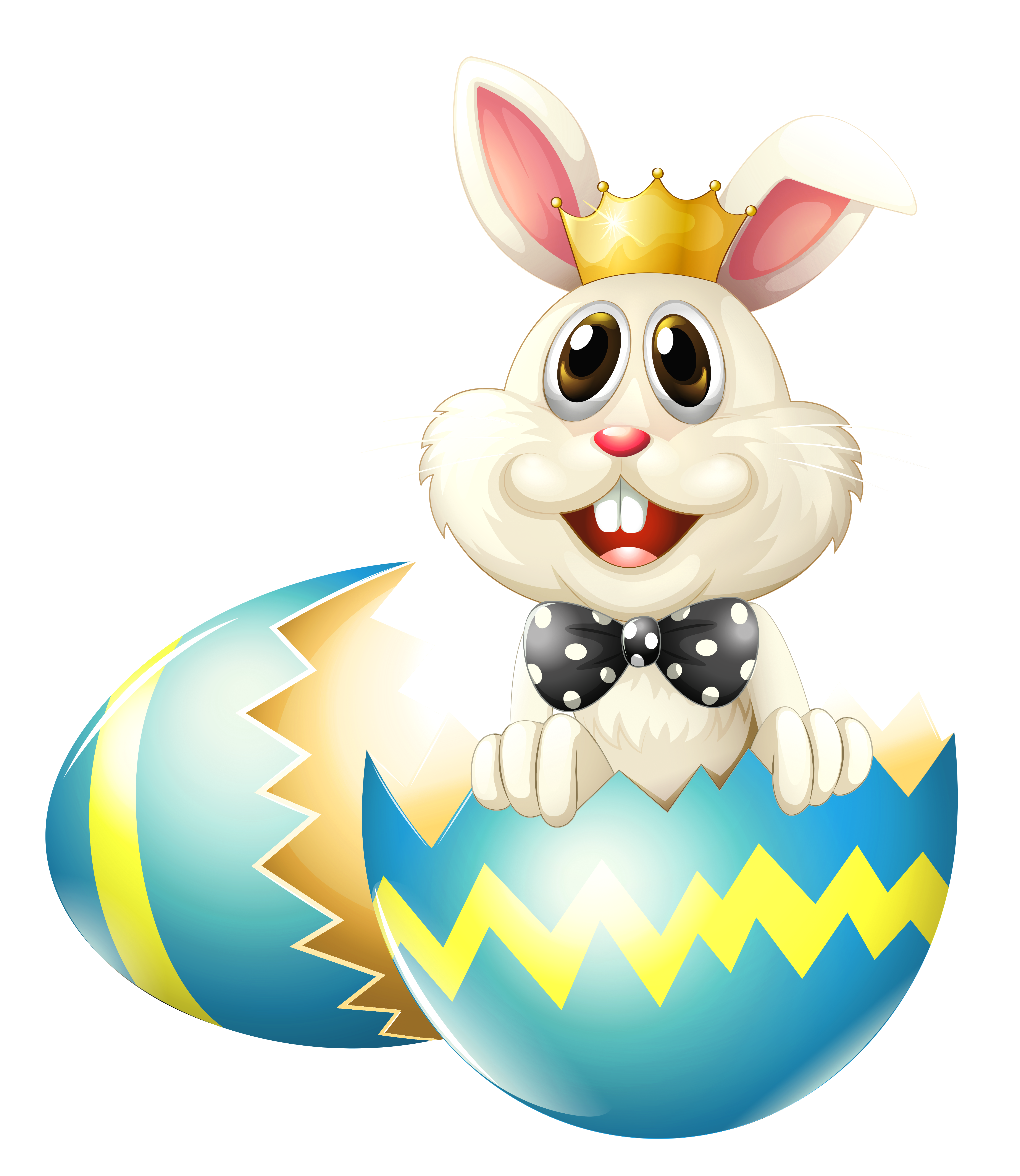 Easter Bunny with Crown PNG Clipart Picture Easter Bunny with Crown PNG Clipart Picture