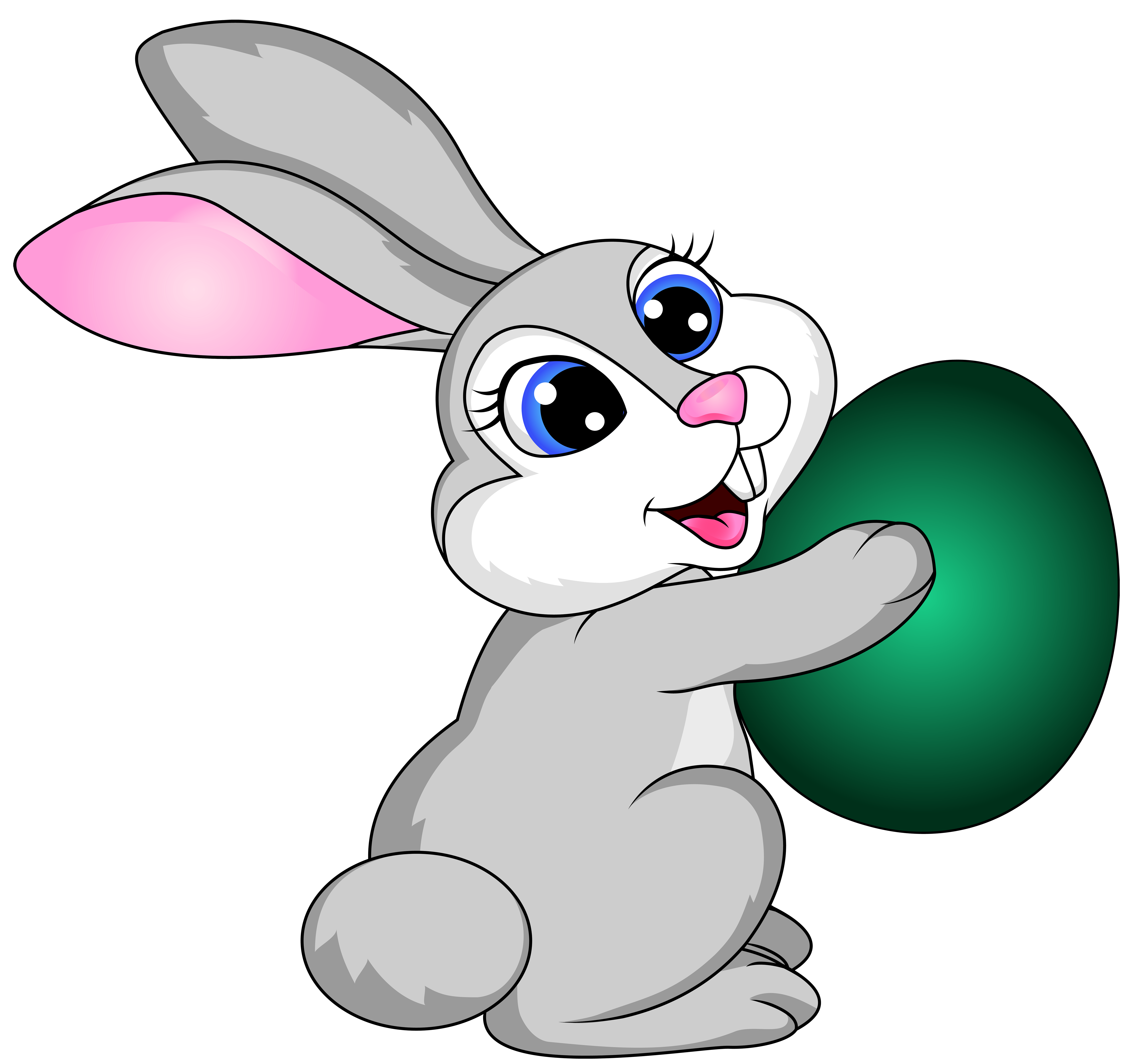 Easter Bunny with Egg Transparent PNG Clip Art Image Easter Bunny with Egg Transparent PNG Clip Art Image
