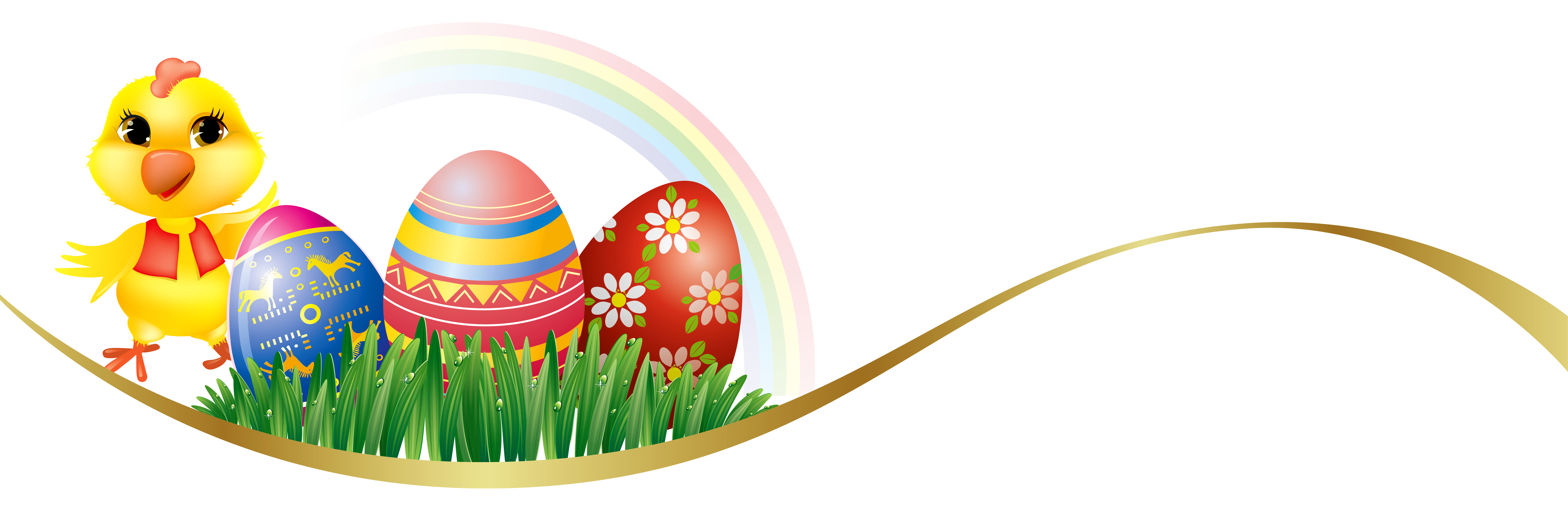 Easter Deco With Eggs And Chicken Png Clipart Picture Gallery Yopriceville High Quality Images And Transparent Png Free Clipart