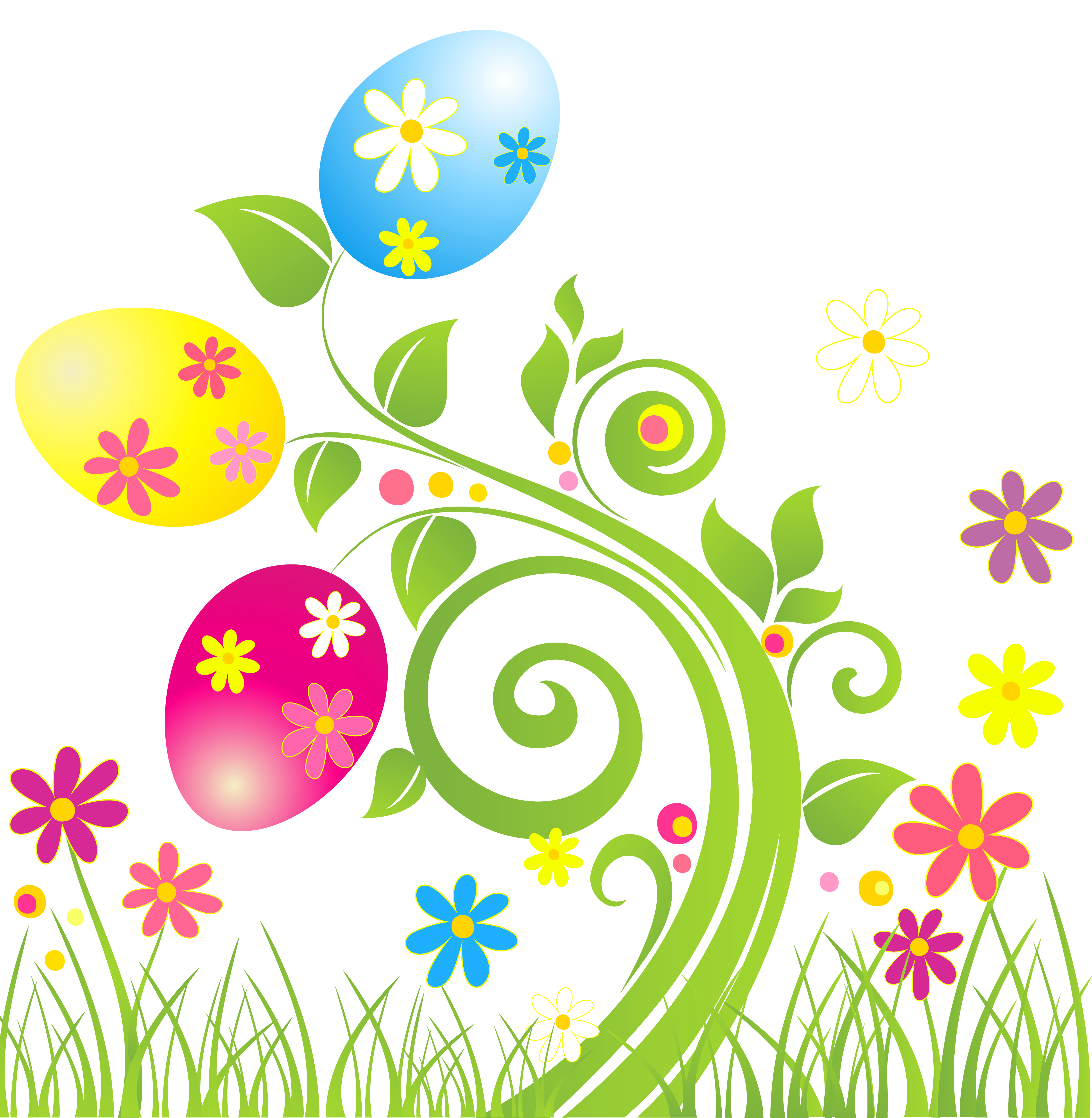 easter flowers clip art