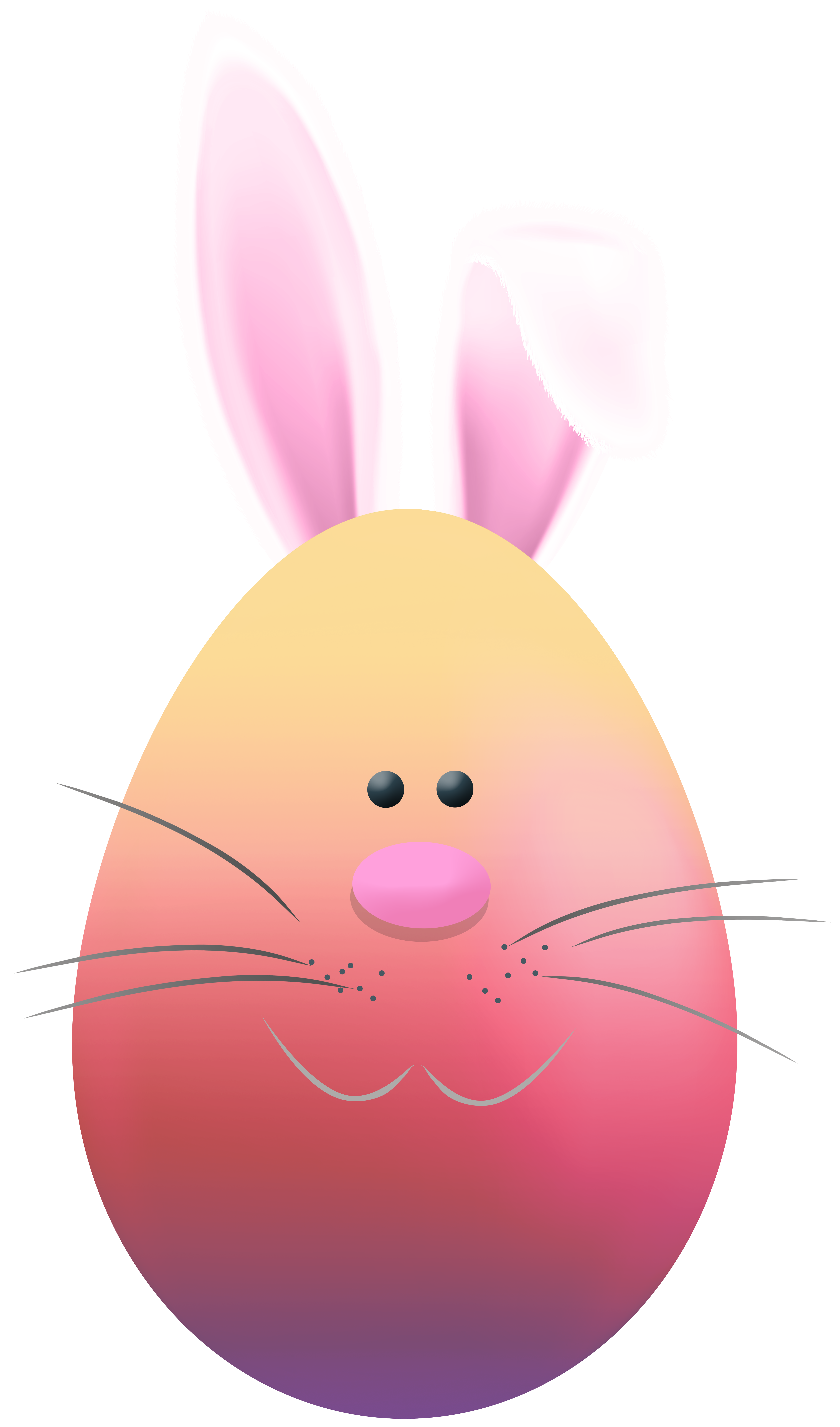 Easter Egg with Bunny Face PNG Clipart | Gallery ...